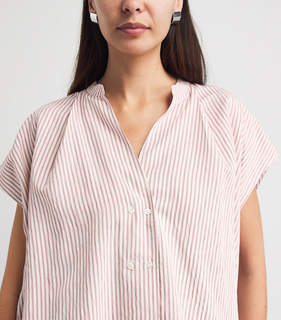 Citizens of Humanity Womens Stripe Penelope Blouse Raspberry Stripe Image 3