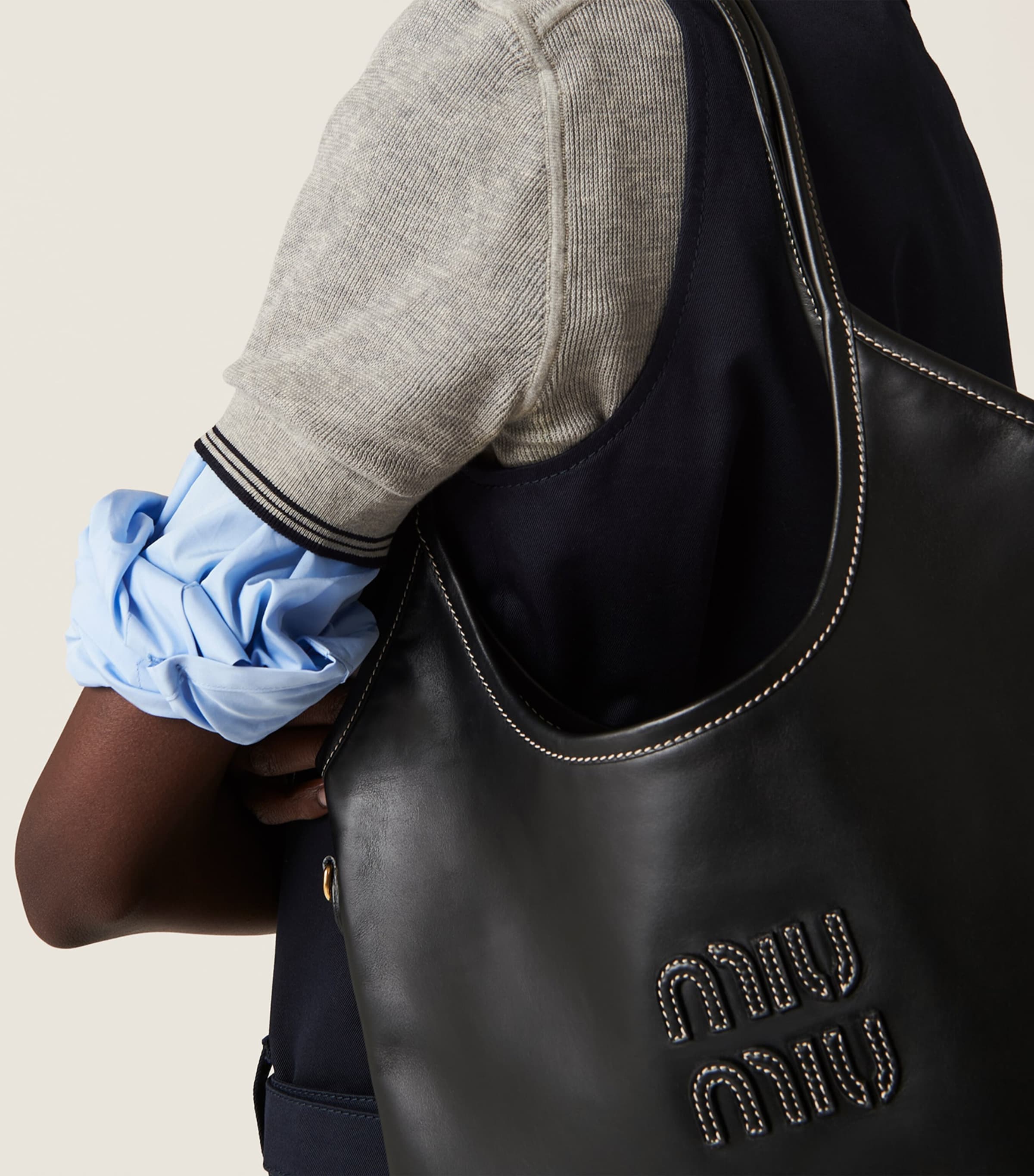 Leather Ivy Tote Bag F0002 Image 7