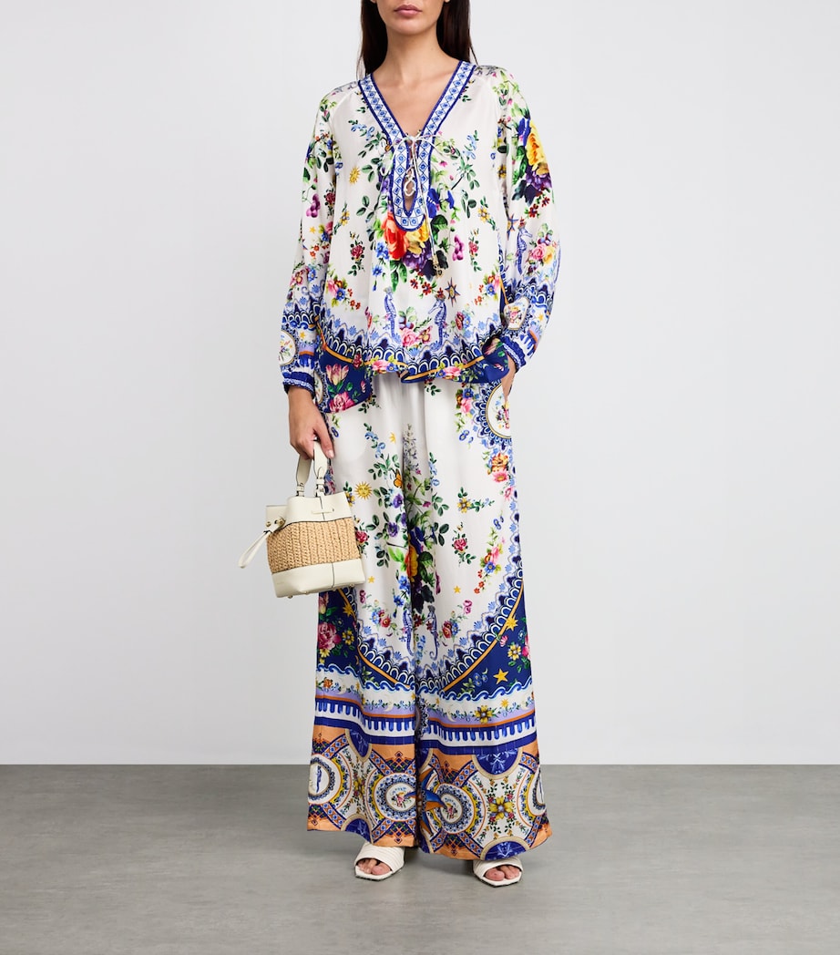 Silk Tiles Darls Wide-Leg Trousers TILEDARL Image 2