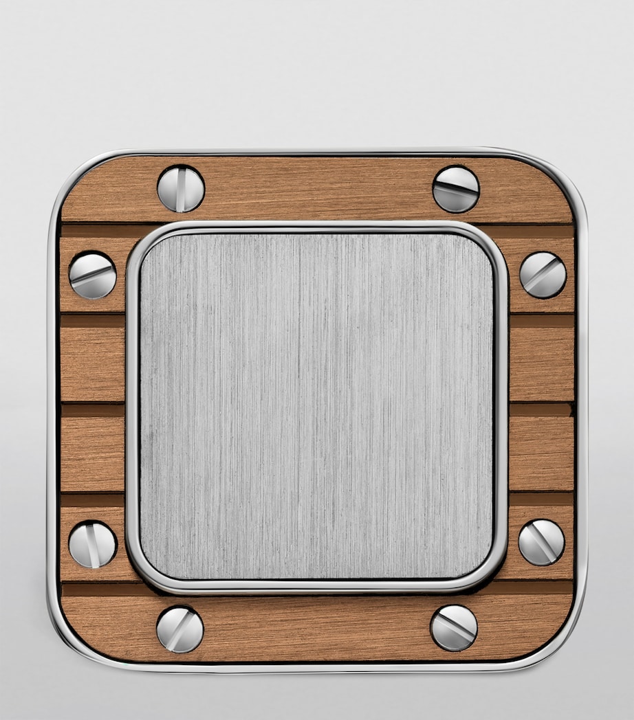 Sterling Silver Santos de Cartier Cufflinks SILVER Image 2