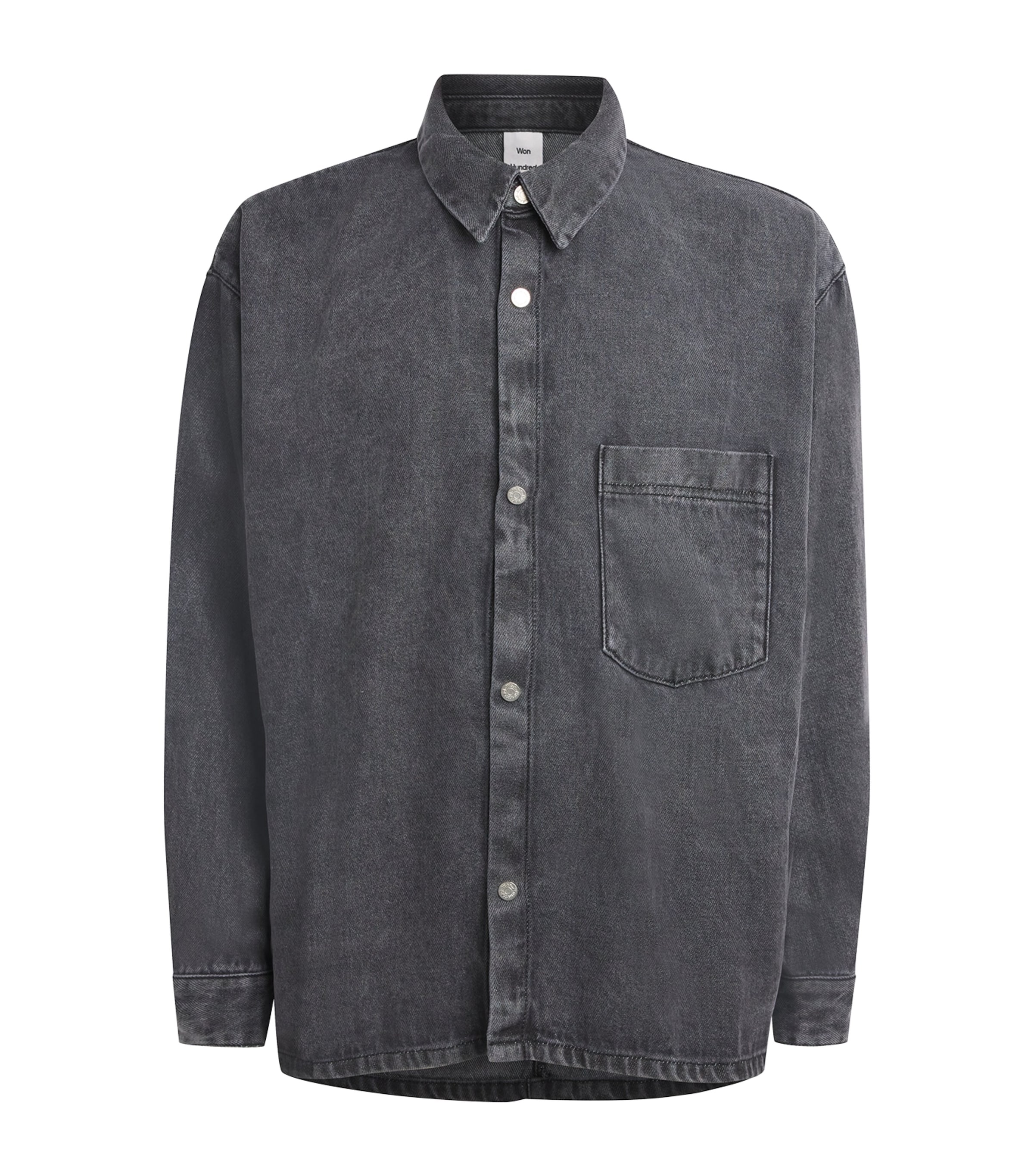 Maza Denim Shirt WASHED GREY Image 1