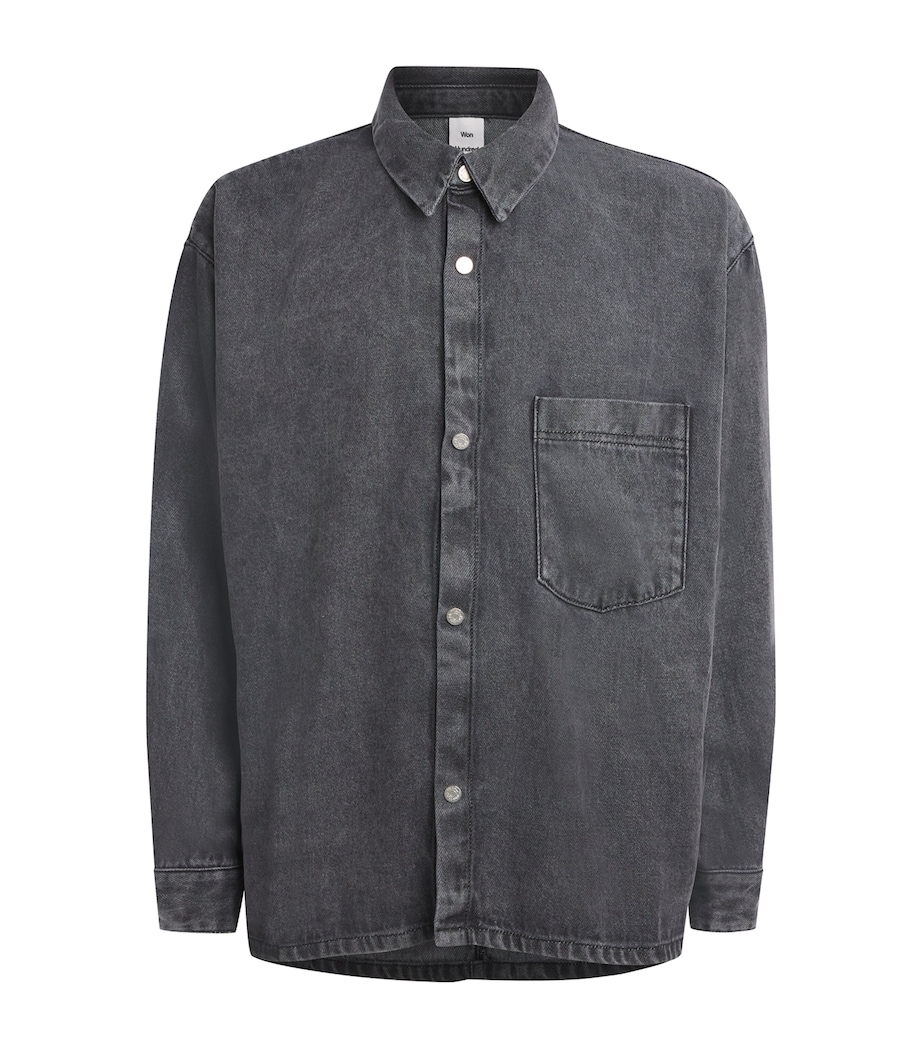 Maza Denim Shirt WASHED GREY Image 1