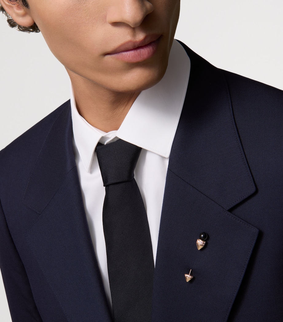 Cartier Rose Gold, Diamond and Onyx Clash de Cartier Tie Pin Mixed Gold Image 2
