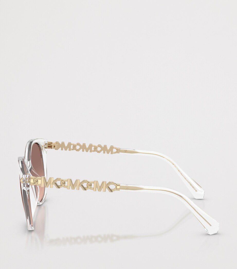 Michael Kors Pienza Round Sunglasses Clear Image 3