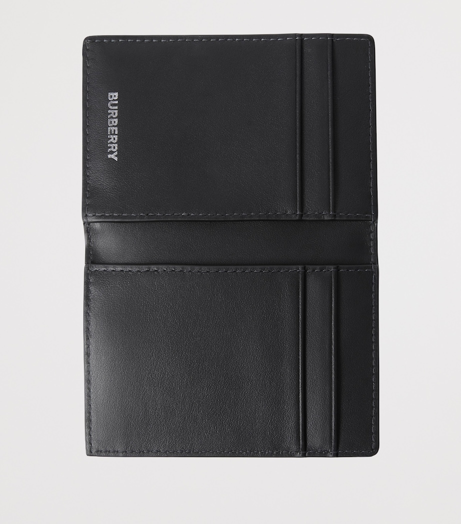 Check Bifold Card Holder CHARCOAL Image 4