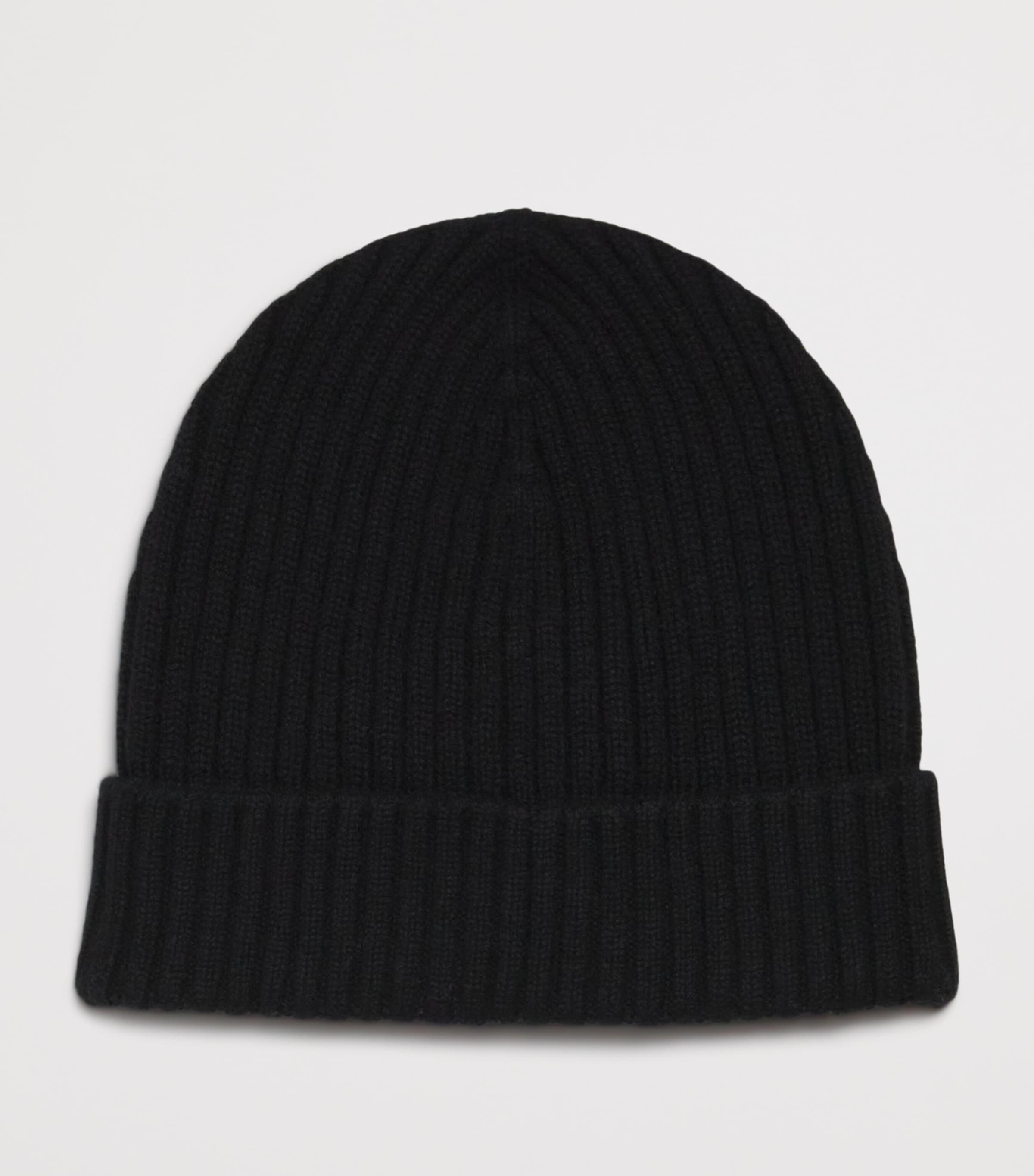 Cashmere Logo Beanie 1000 BLACK Image 2
