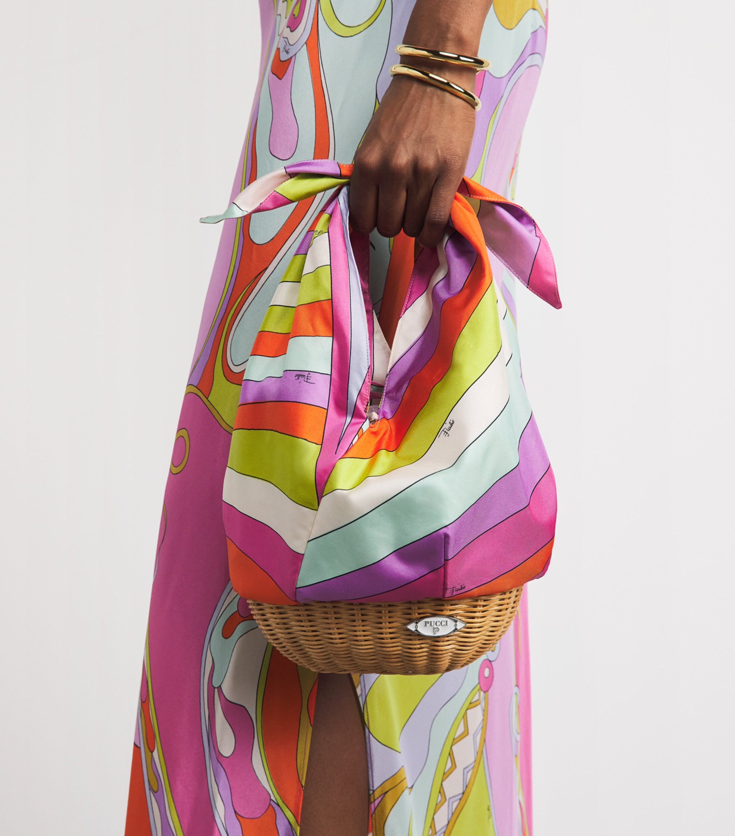 PUCCI Iride Print Bucket Bag Image 4