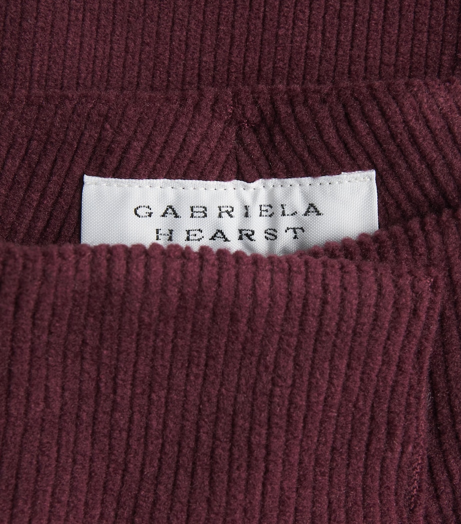 Gabriela Hearst Womens Cashmere-Wool Flared Rhein Trousers Plu Plum Image 6