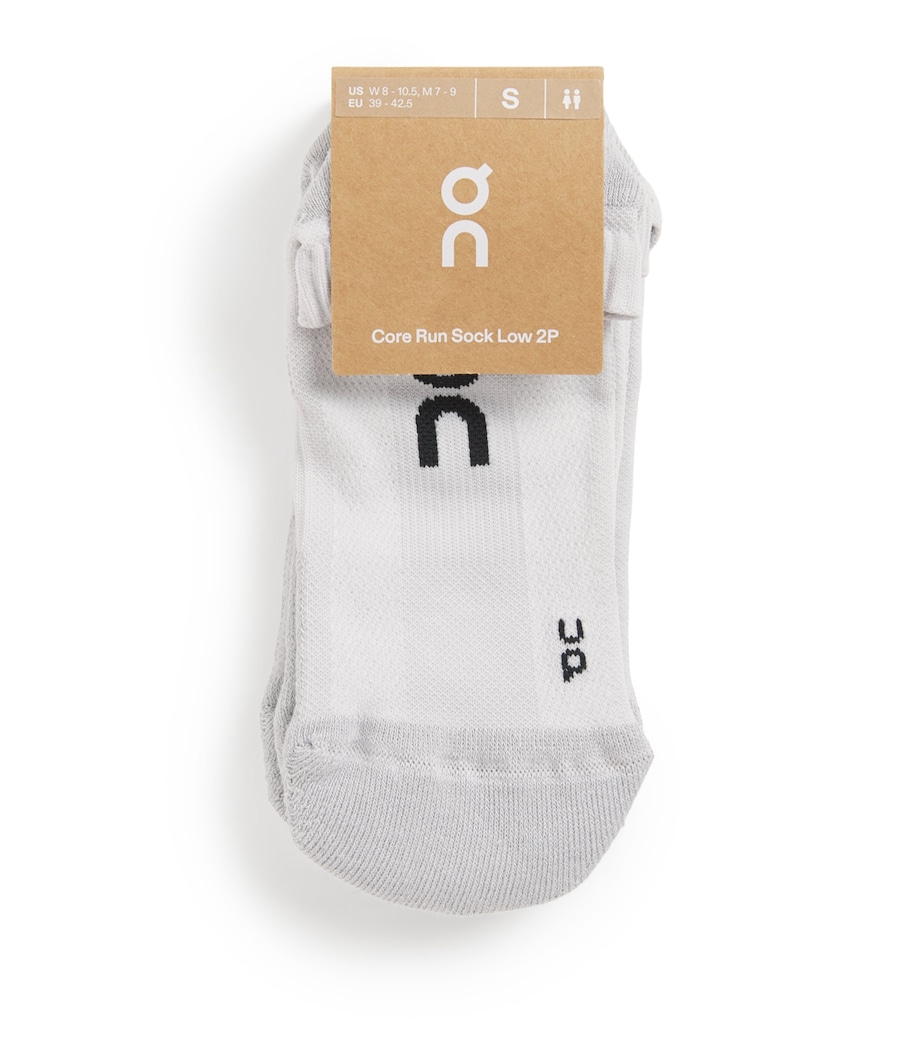 Organic Cotton-Blend Core Run Low Socks (Pack of 2) GLACIER Image 1
