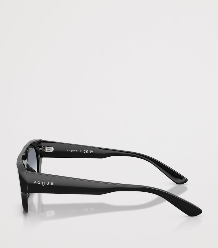 Vogue Rectangular Sunglasses Black Image 3
