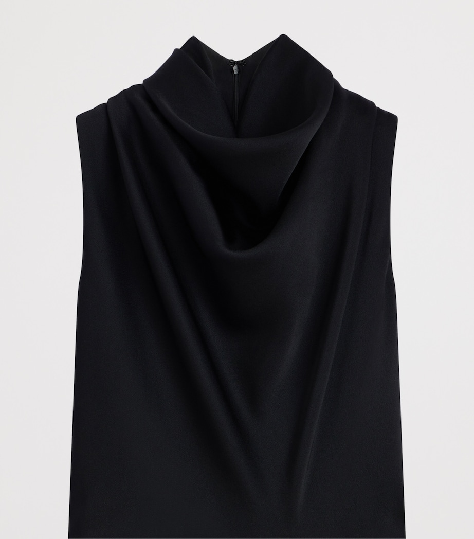 Givenchy Womens Draped Cowl-Neck Blouse Image 5
