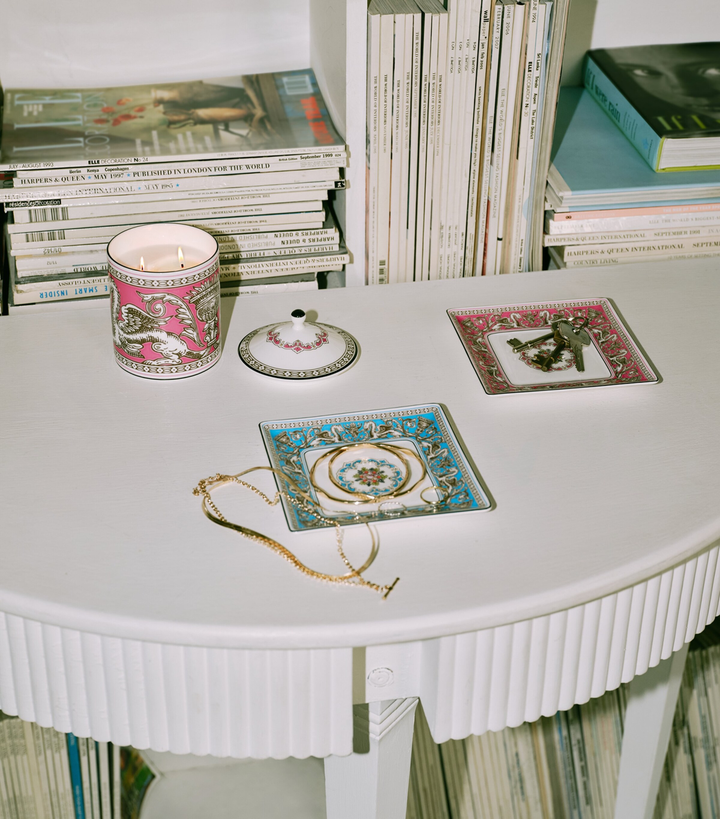 Florentine Fuchsia Scented Candle (800g) PINK Image 9