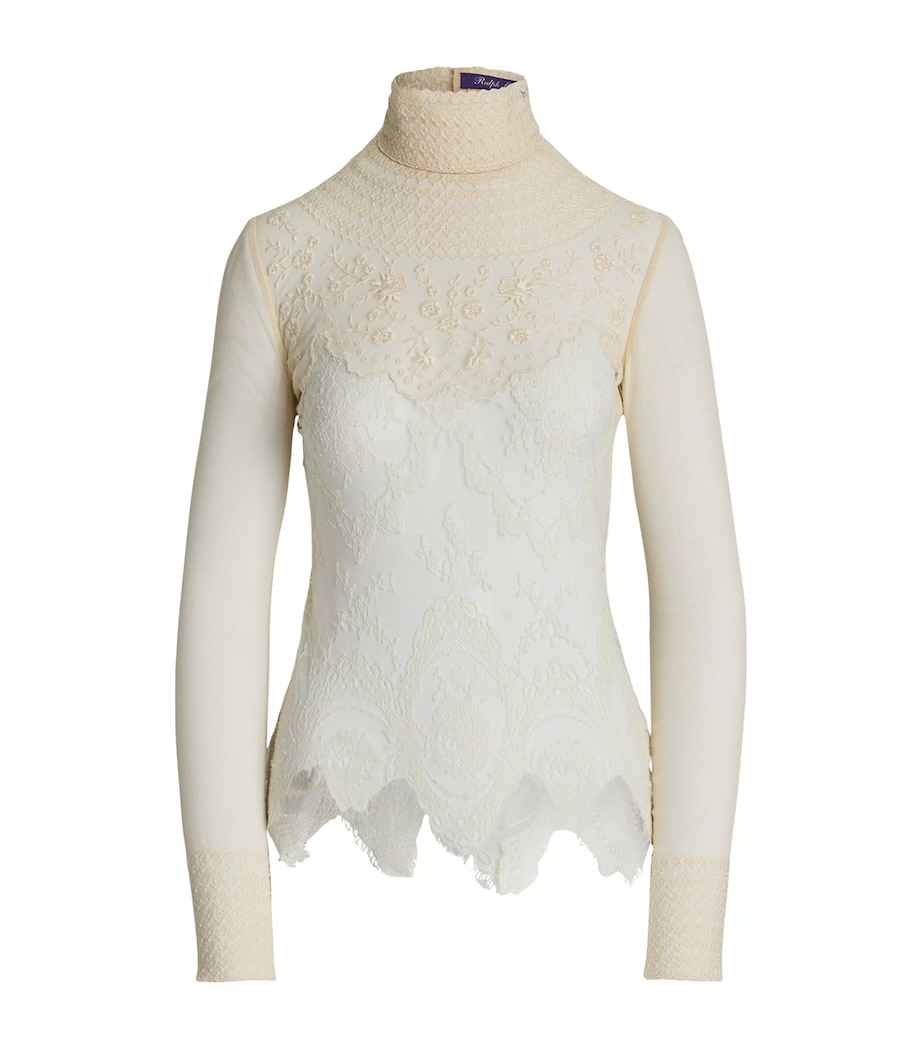 Delilah Embellished Top LUX CREAM Image 1