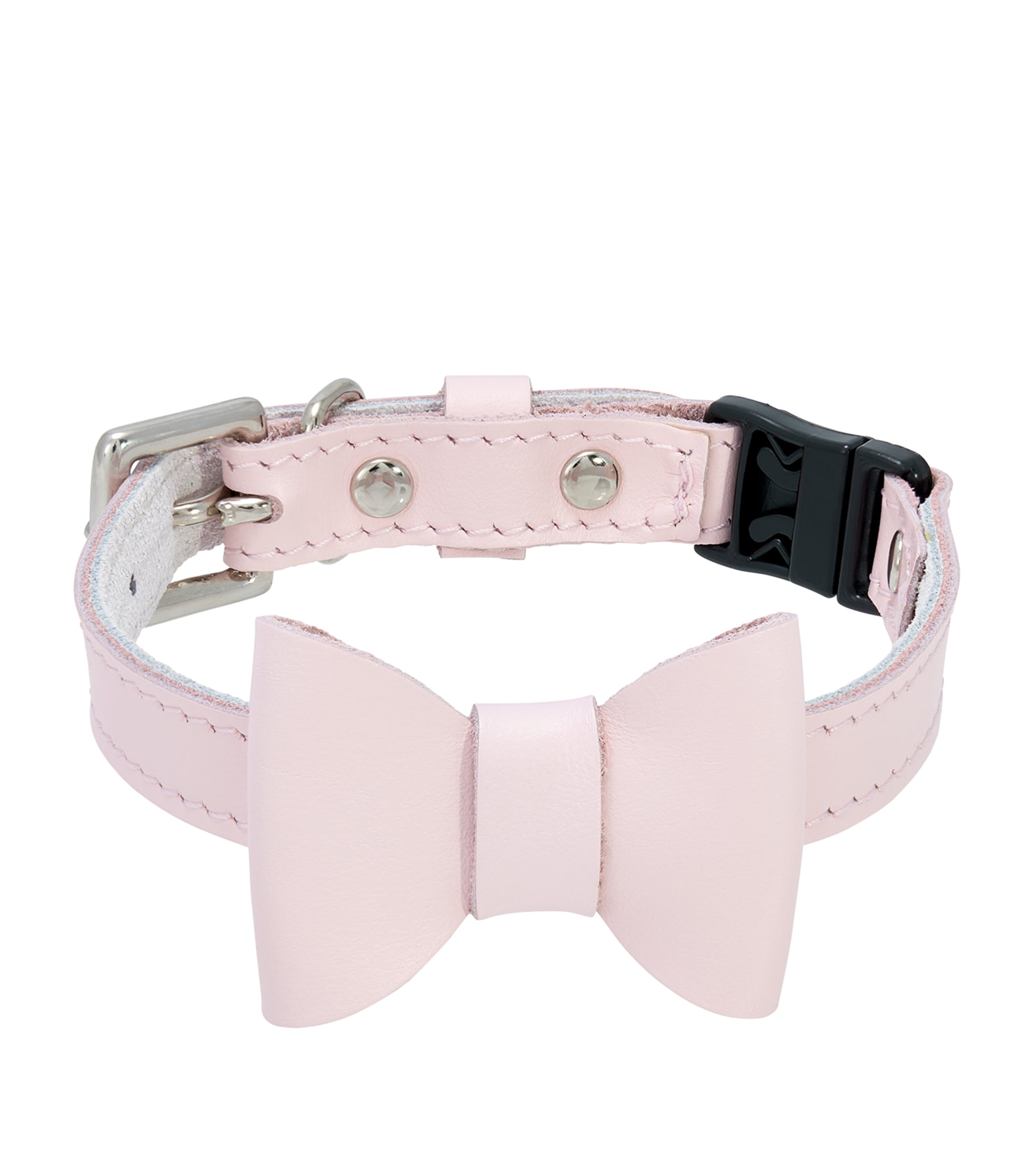 Cheshire & Wain Small Rococo Cat Collar With Bow Pink Image 2