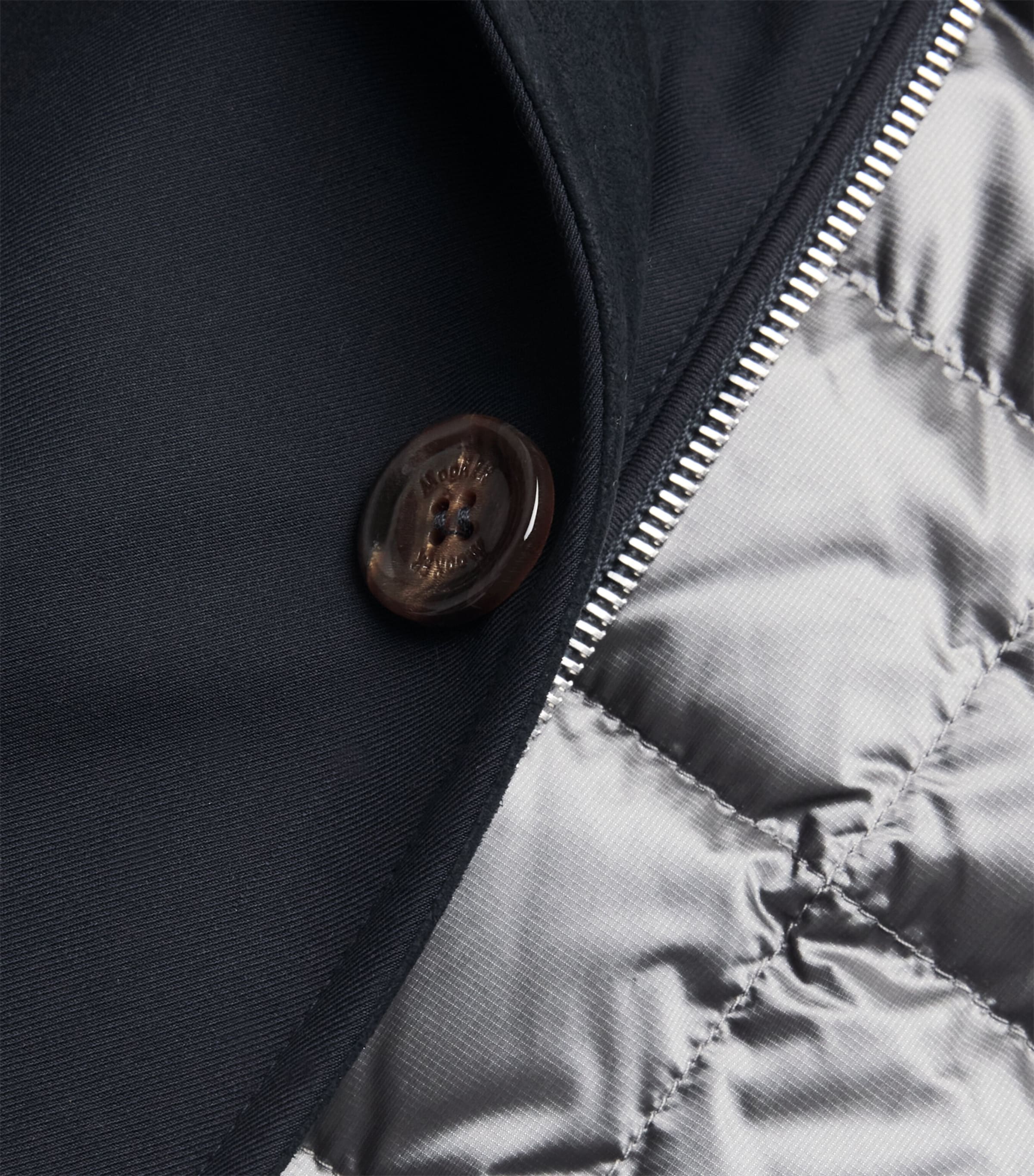 Moorer Mens Waterproof Janos-Pum Bomber Jacket Dark Blu Image 6