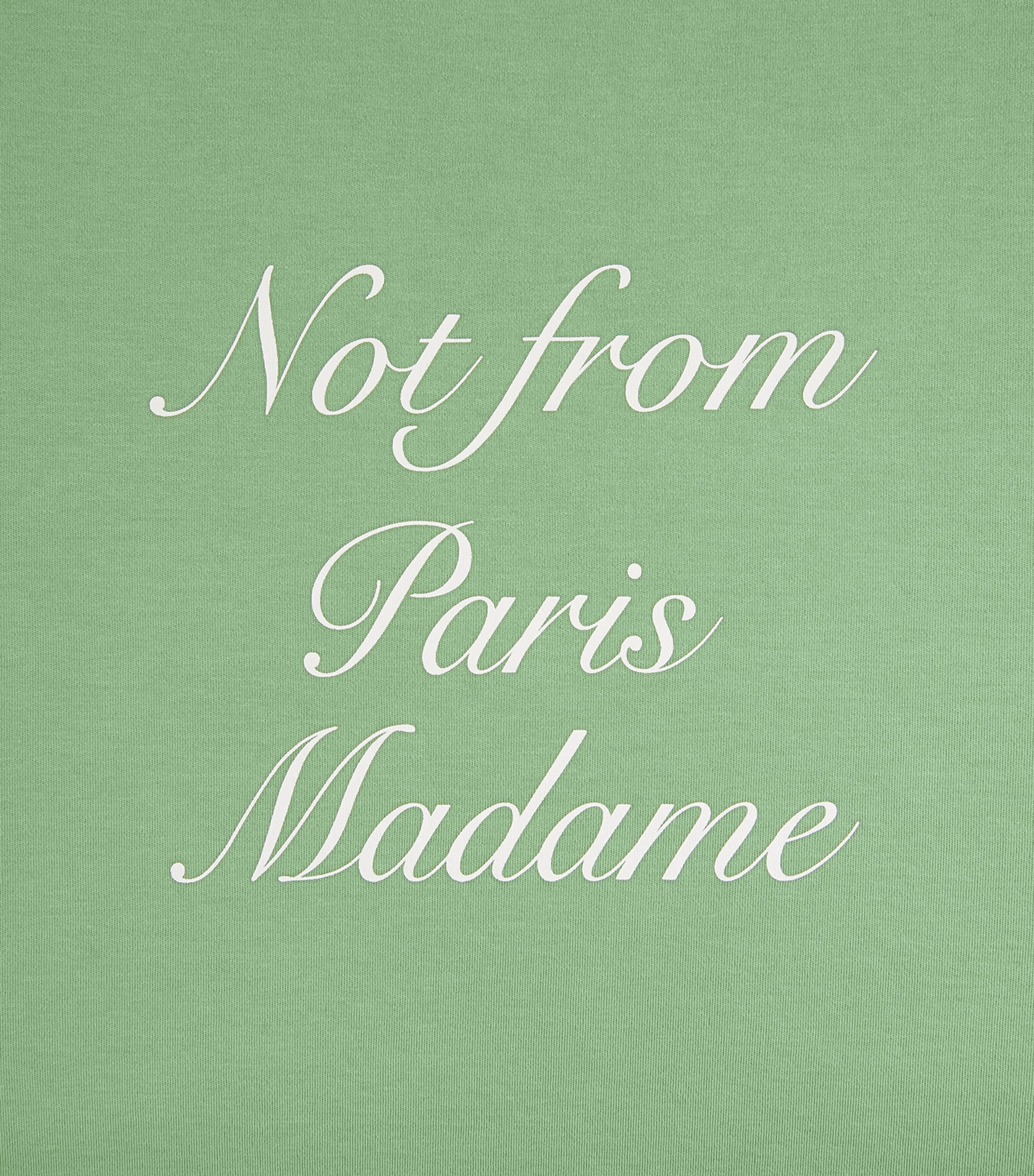 Drôle De Monsieur Mens Cotton Slogan T-Shirt Light Green Image 6