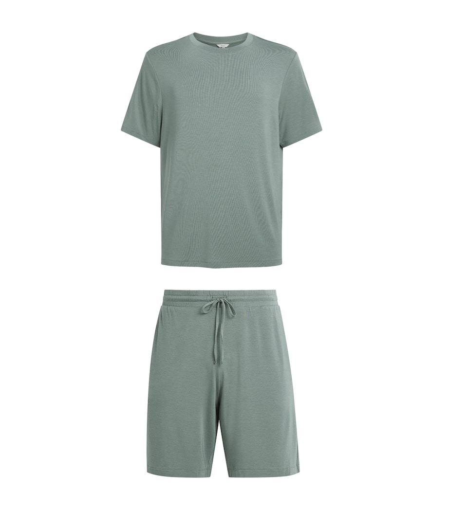 Eberjey Mens Modal Henry Short Pyjama Set Desert Sage Image 1