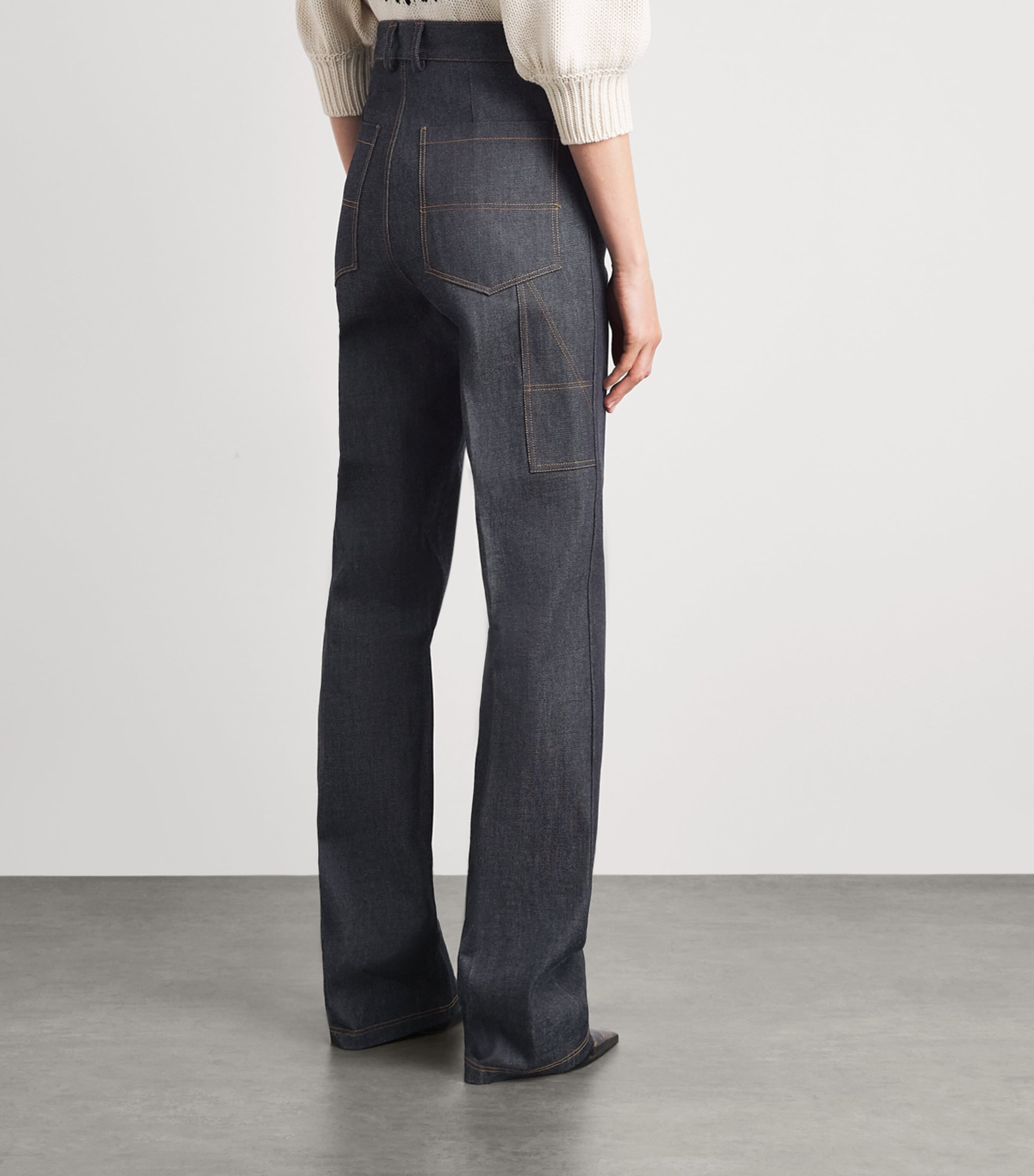 Altuzarra Womens Mills Straight Jeans Indigo Image 5