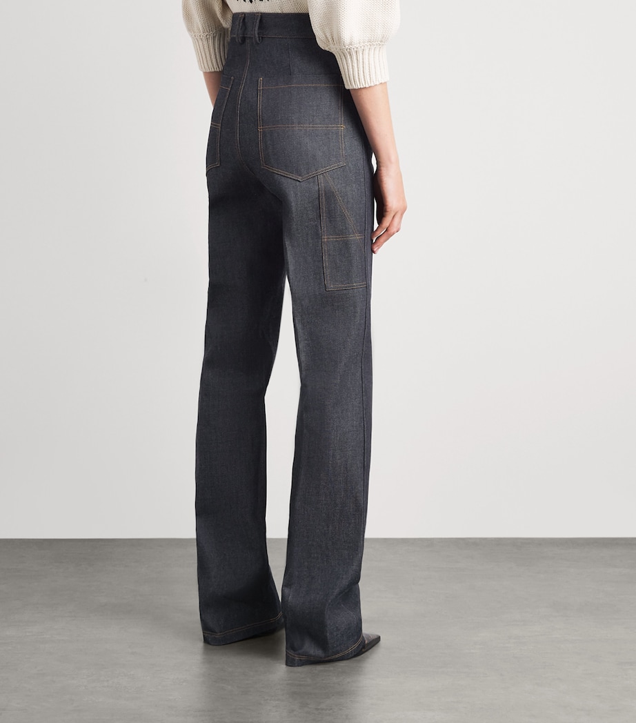 Altuzarra Womens Mills Straight Jeans Indigo Image 5
