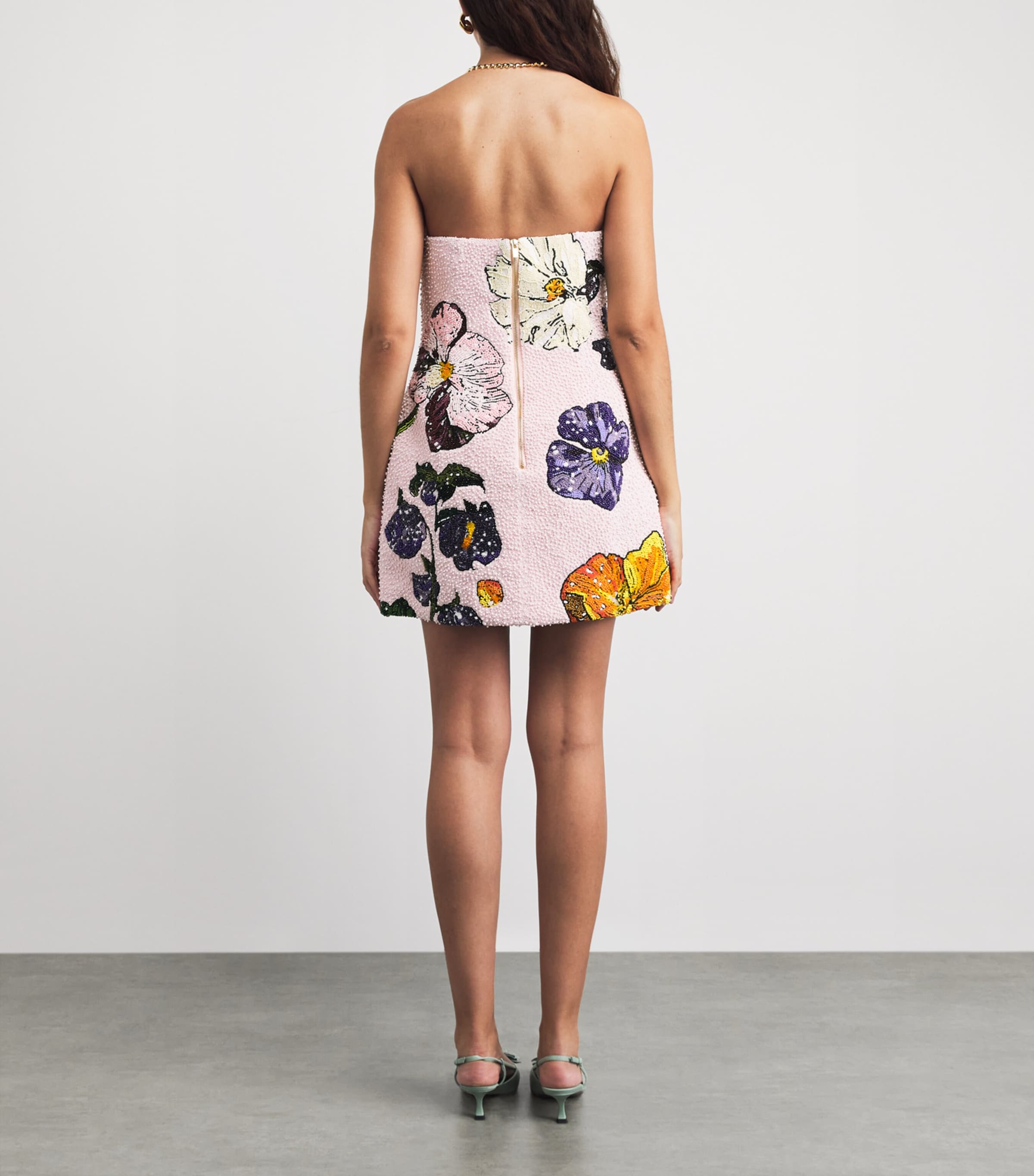 LEO LIN Womens Wildbloom Zaria Mini Dress Wildbloom Image 4