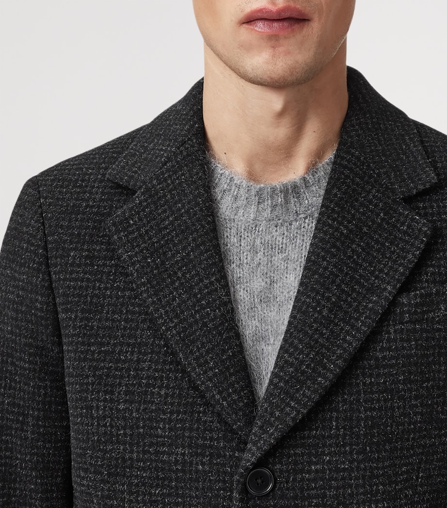 Wool-Blend Slim Caspian Coat CINDER BLACK MARL Image 10