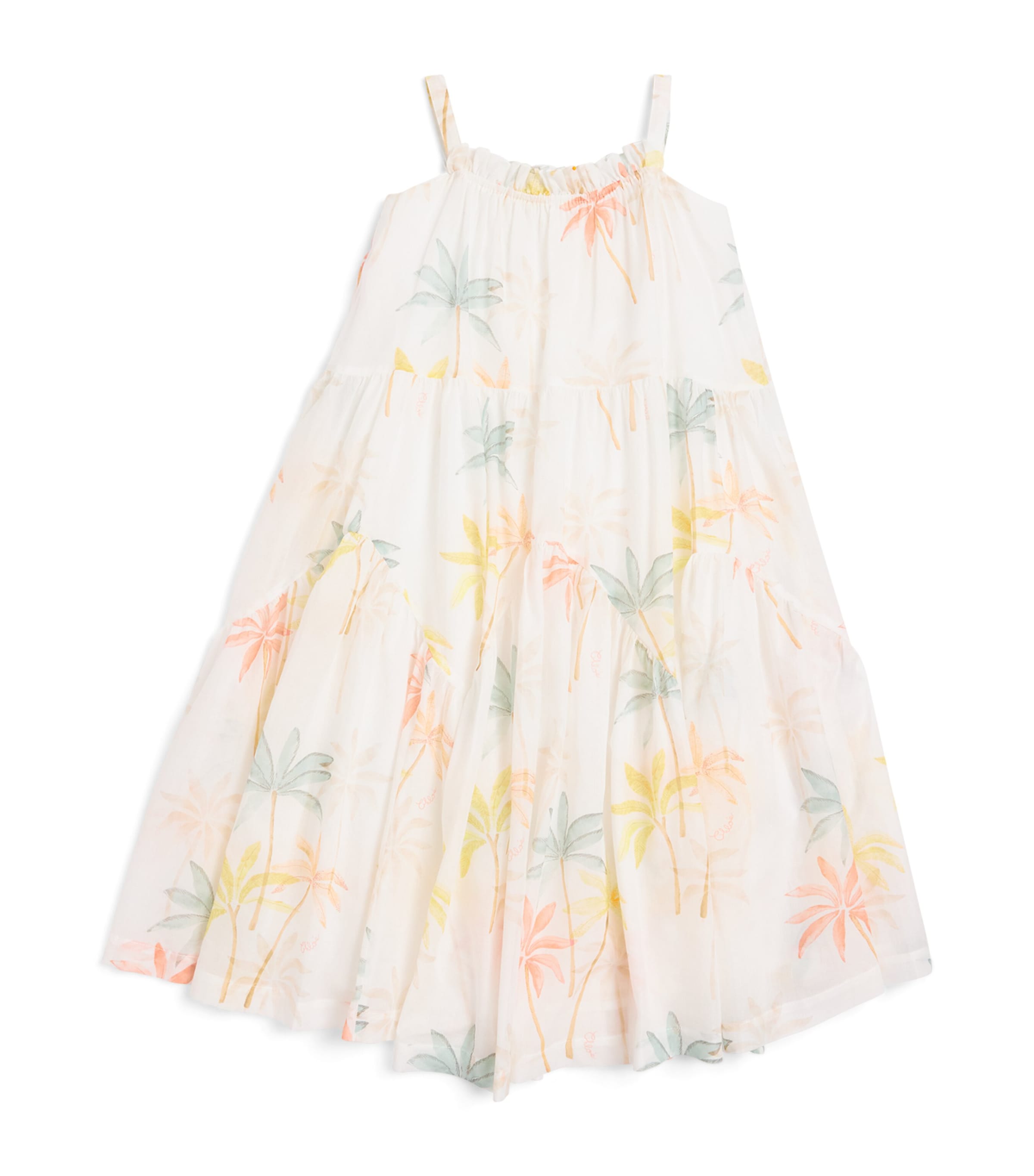 Chloé Abito Con Stampa Palm Tree