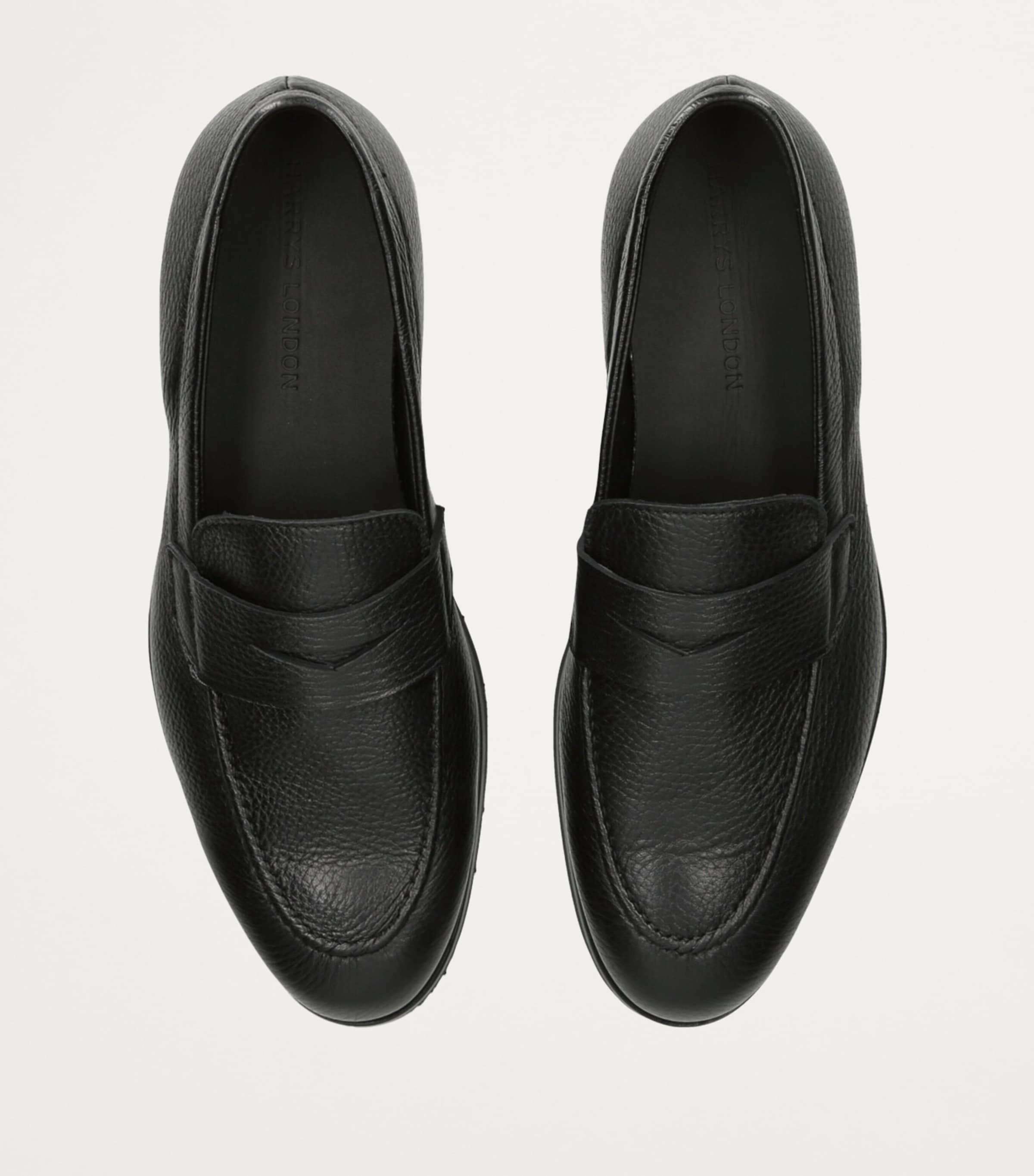 Harrys London Black Leather Beck Loafers | Harrods QA display picture 3
