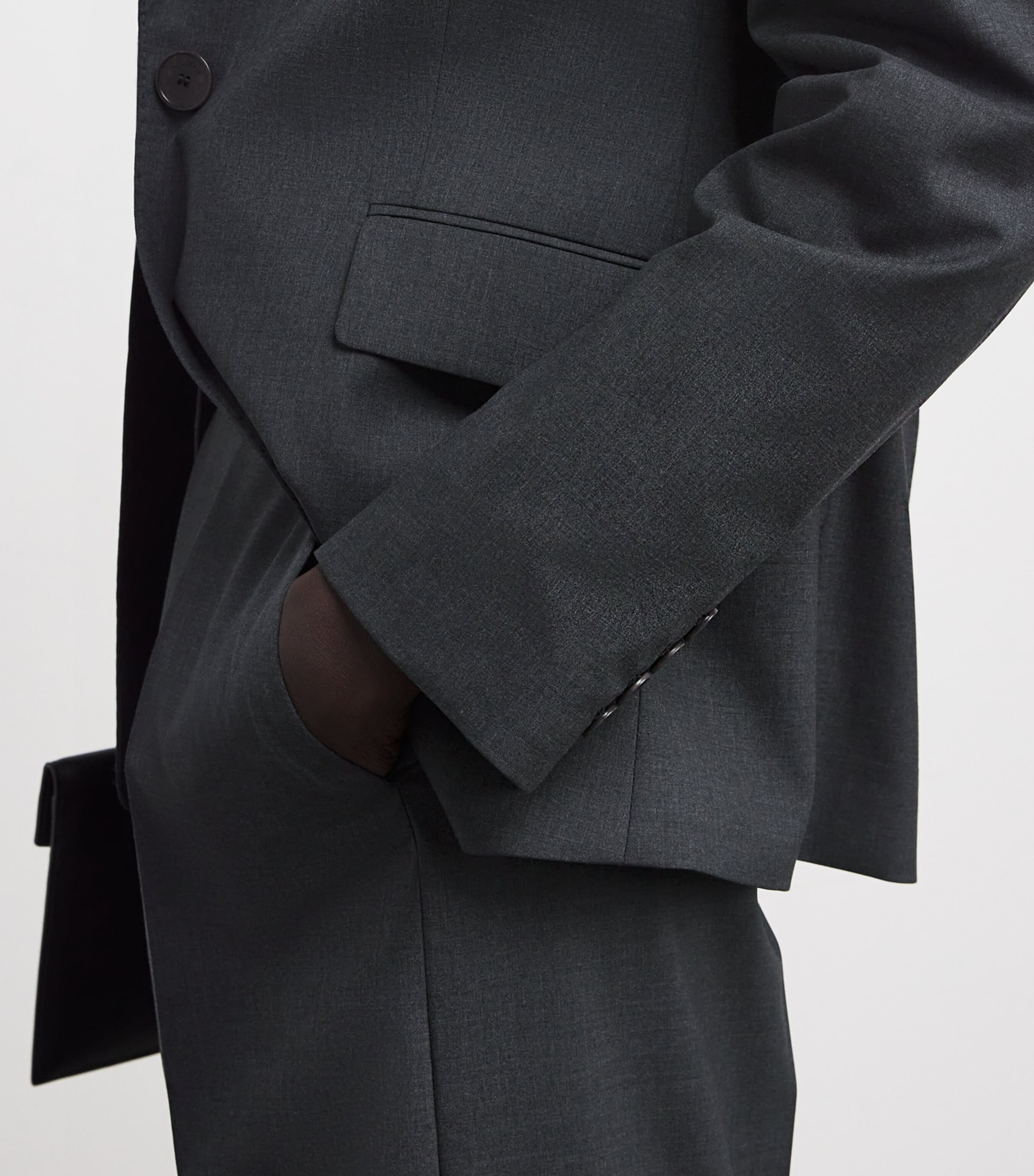 Virgin Wool Marty Blazer SMOKE Image 6