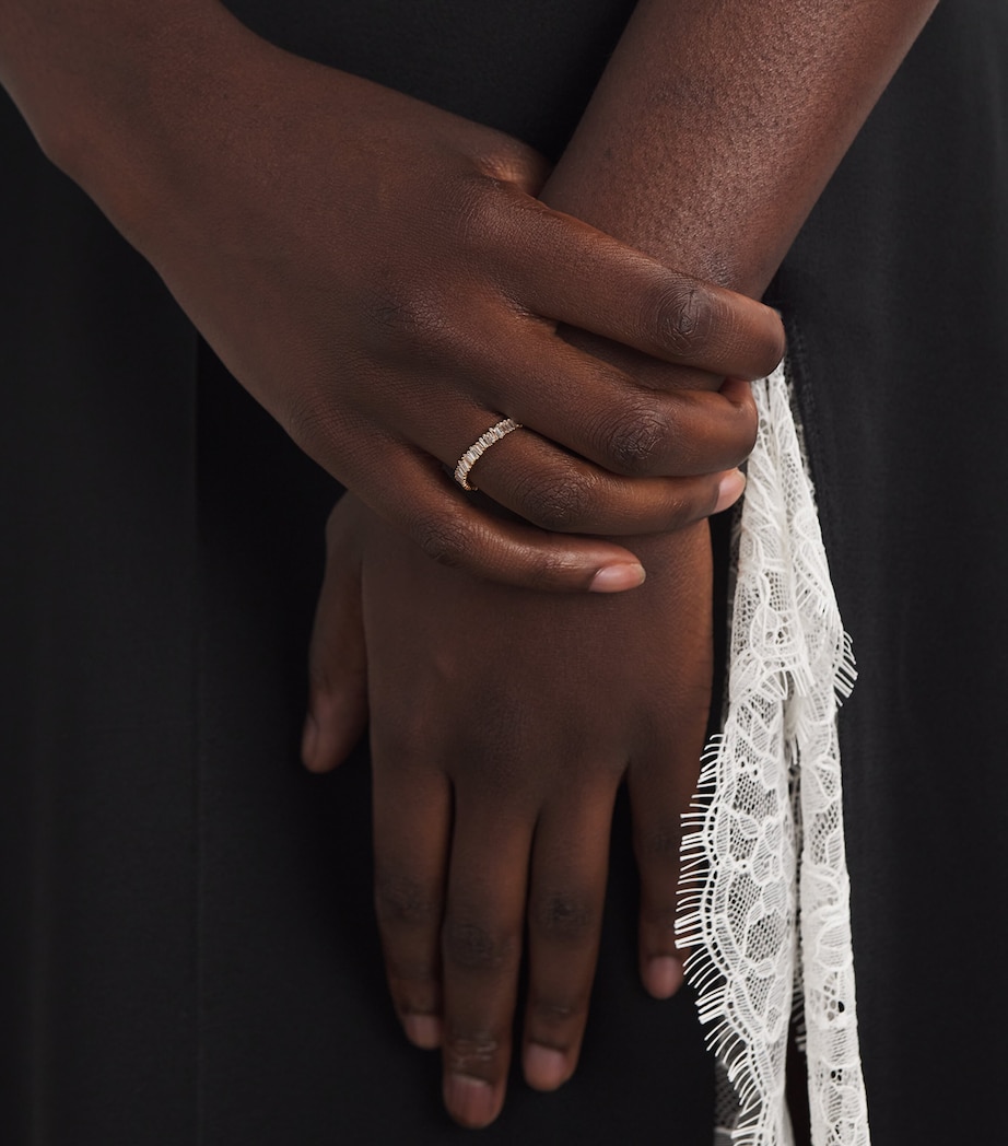 Rose Gold and Diamond Mini Classic Eternity Ring 18K RG/WD Image 2