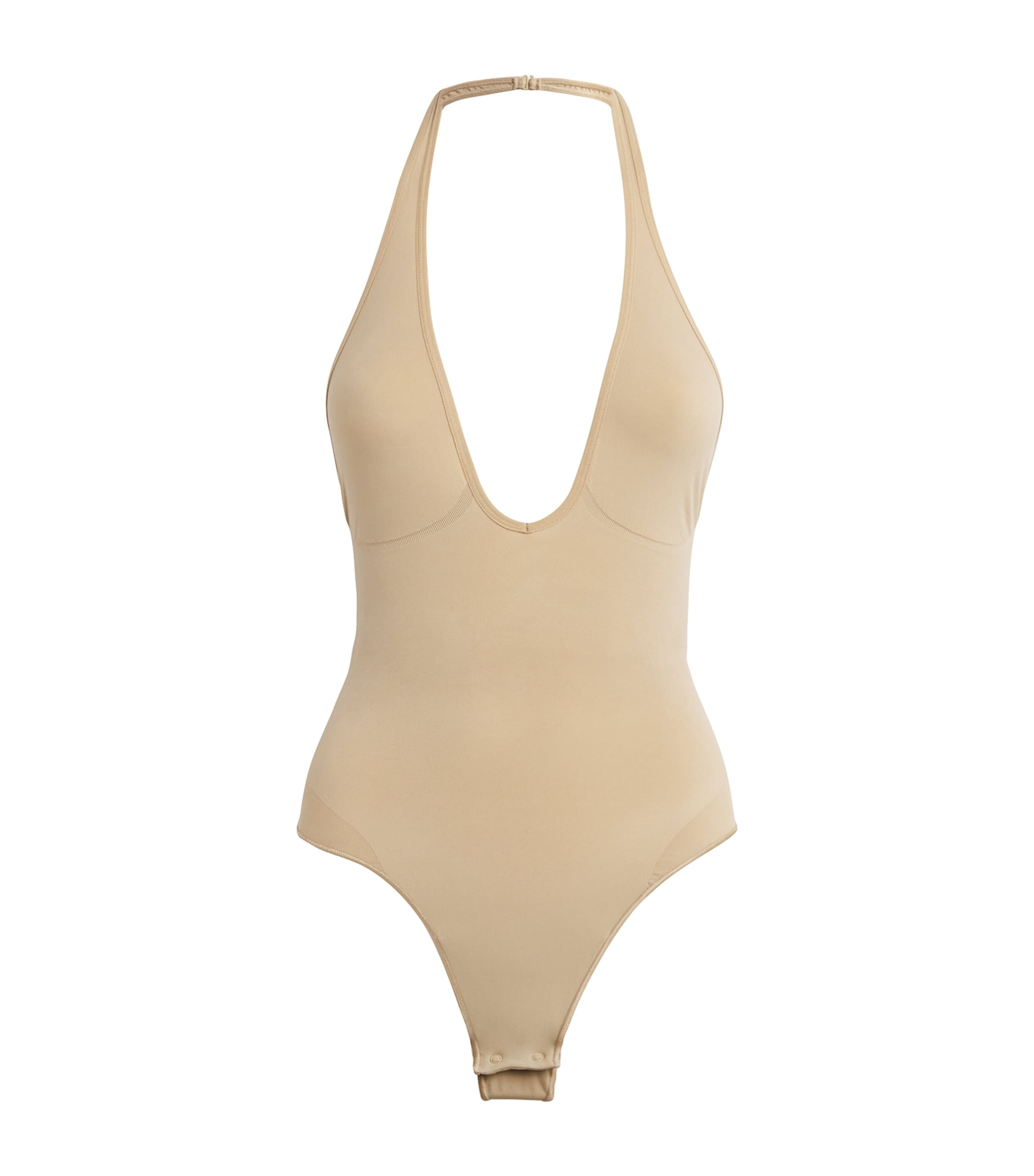 Skims Seamless Sculpt Thong Bodysuit In Neutral