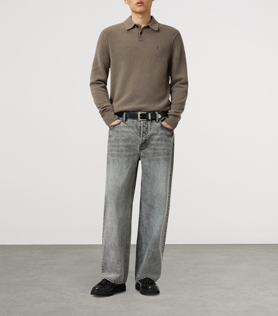 Statten Polo Sweater DUSKY GREEN Image 2