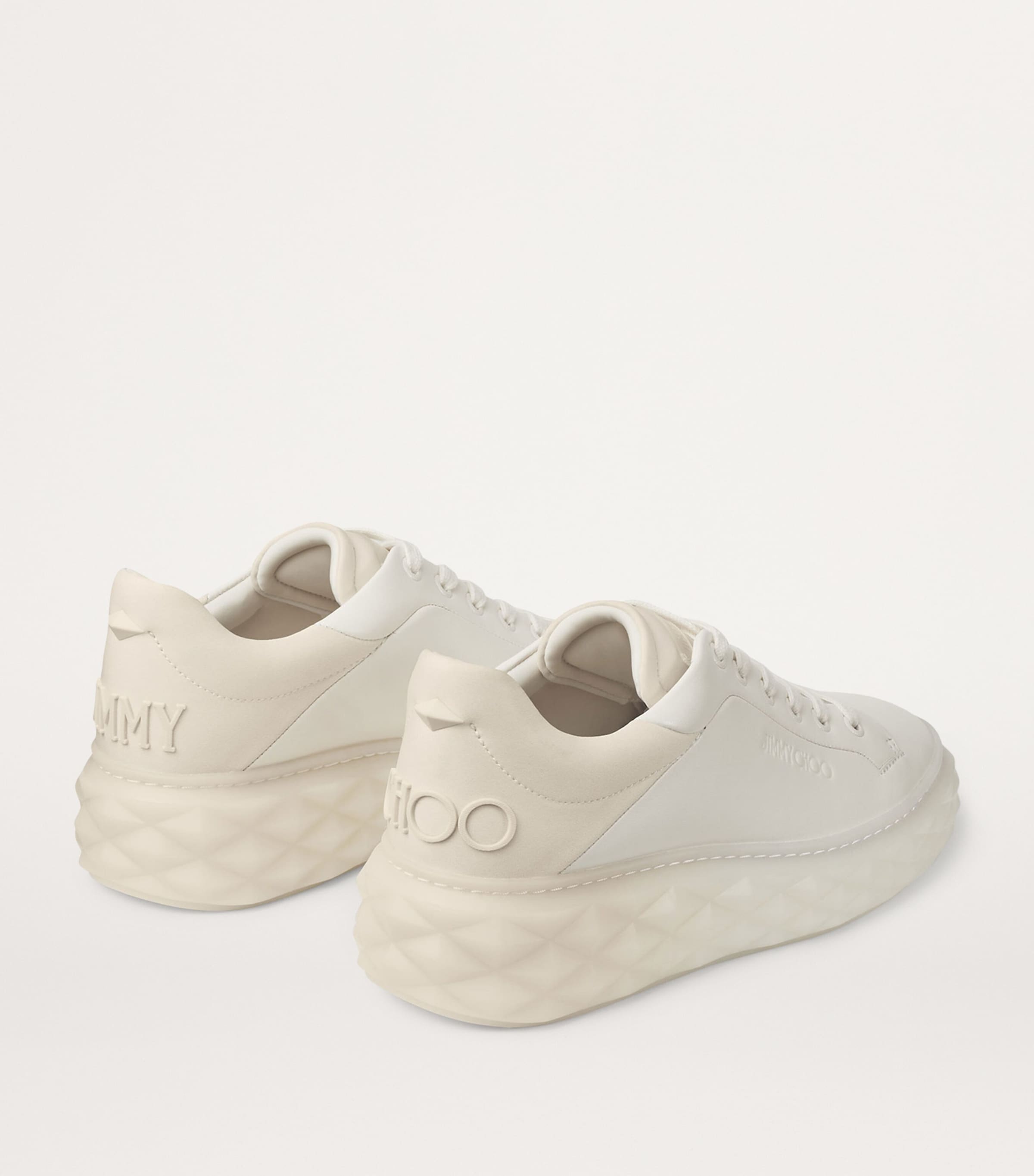 Diamond Maxi Leather Sneakers X LATTE/BAMBOO MIX Image 2