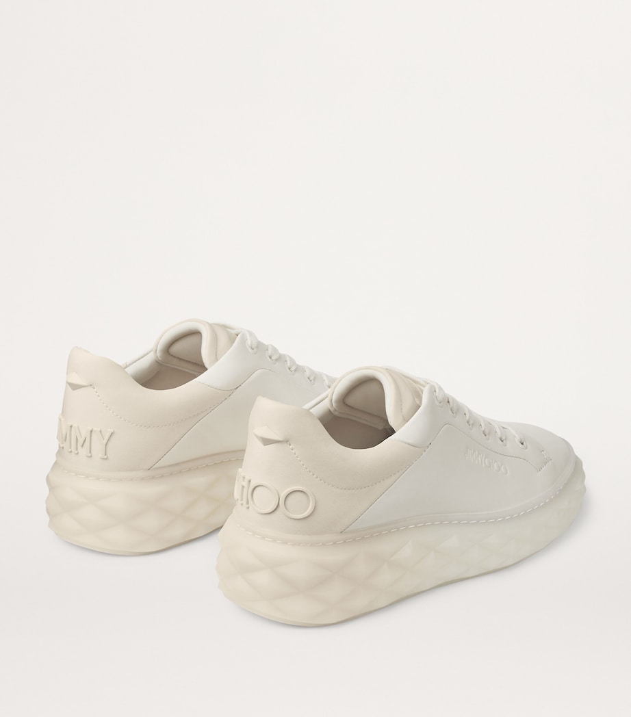 Diamond Maxi Leather Sneakers X LATTE/BAMBOO MIX Image 2