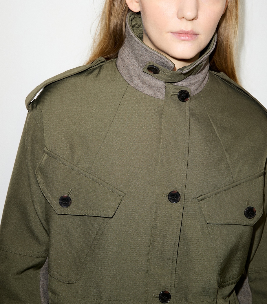 MAX&Co. Womens Collared Jacket Kaki Image 6