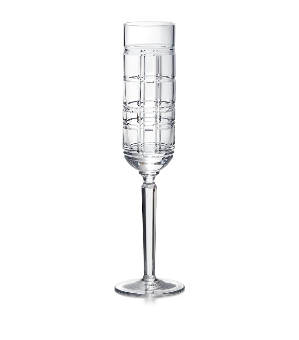 Ralph Lauren Home Hudson Plaid Champagne Flute Clear