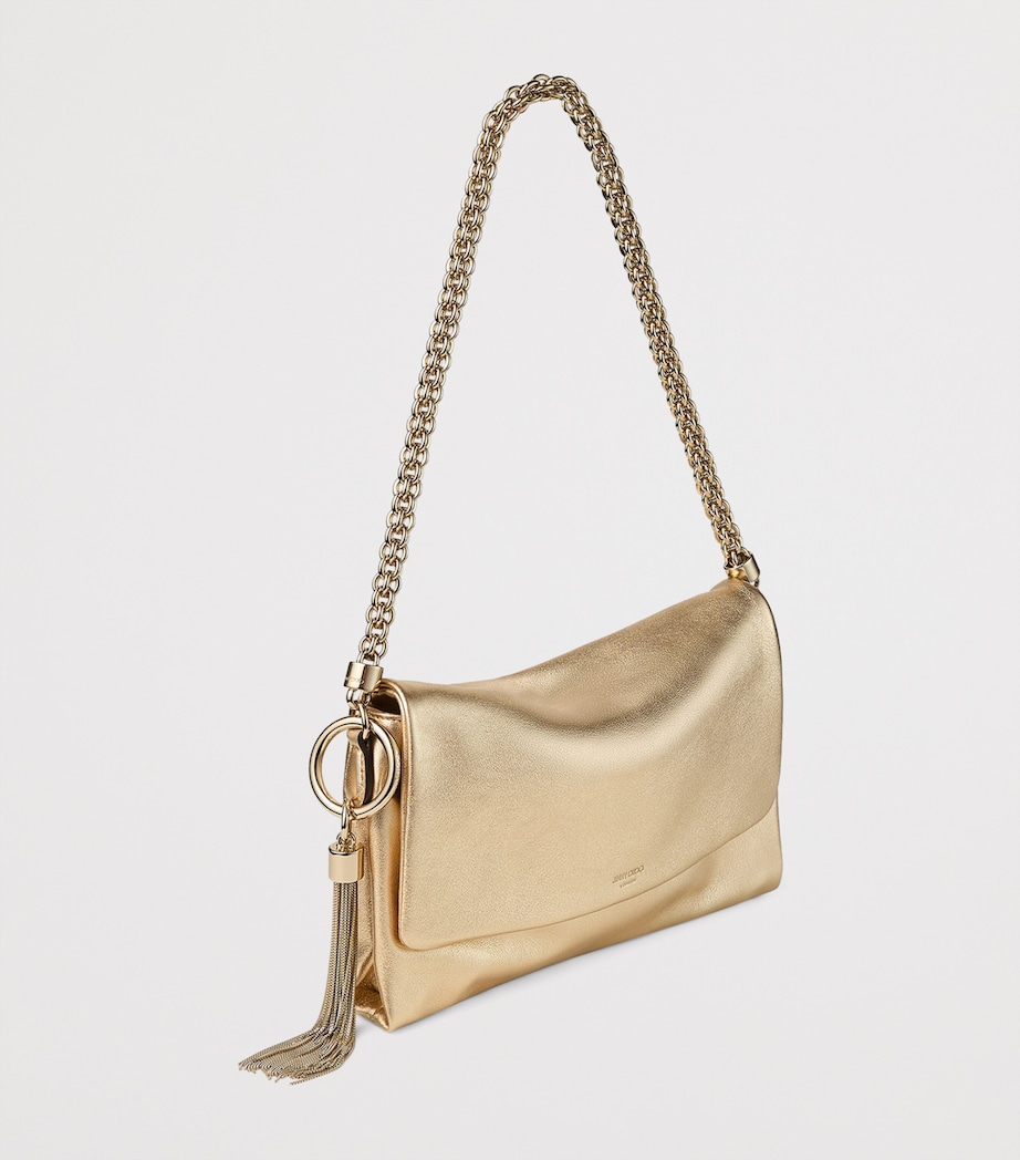 Metallic Leather Callie Flap Shoulder Bag GOLD/LIGHT GOLD Image 2