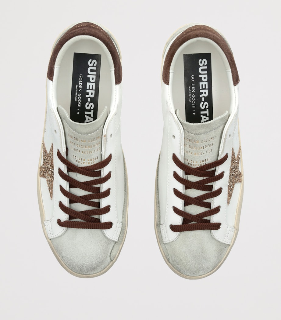 Leather Glittered Super-Star Sneakers WHITE/COMB Image 4