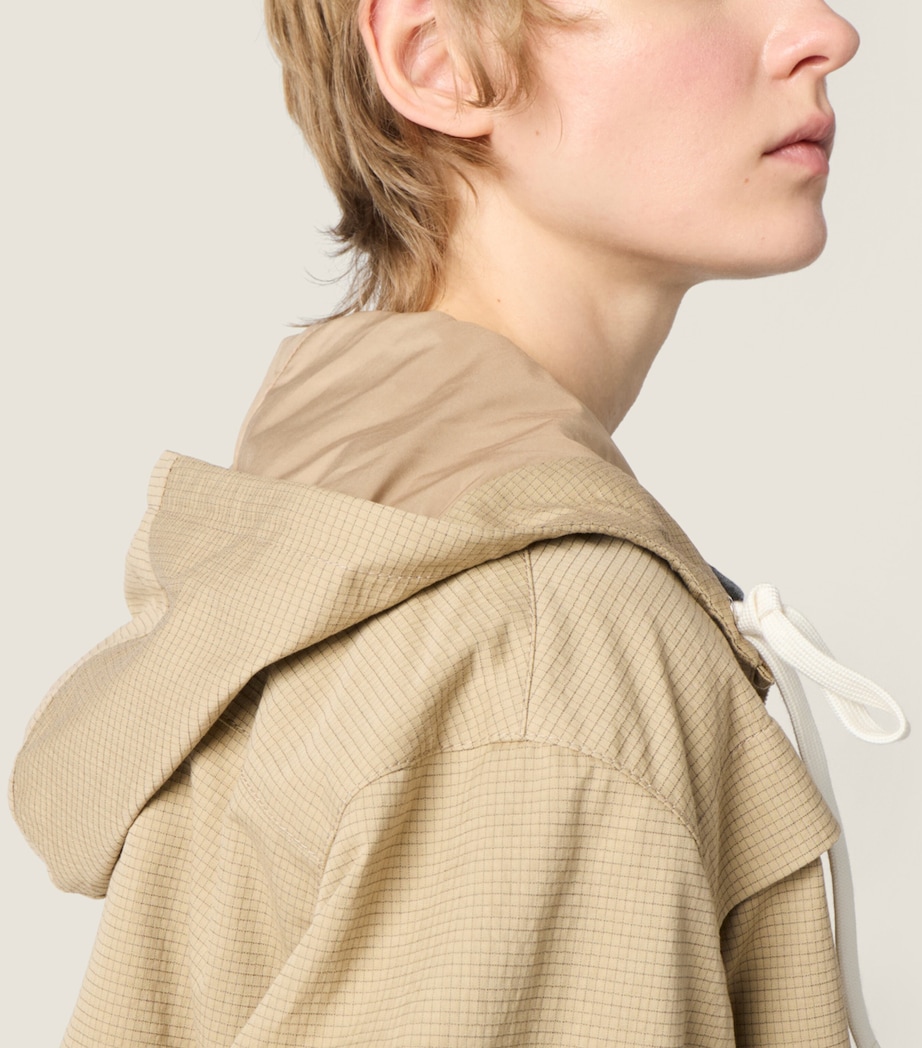 Miu Miu Womens Ripstop Jacket Neutral Image 5