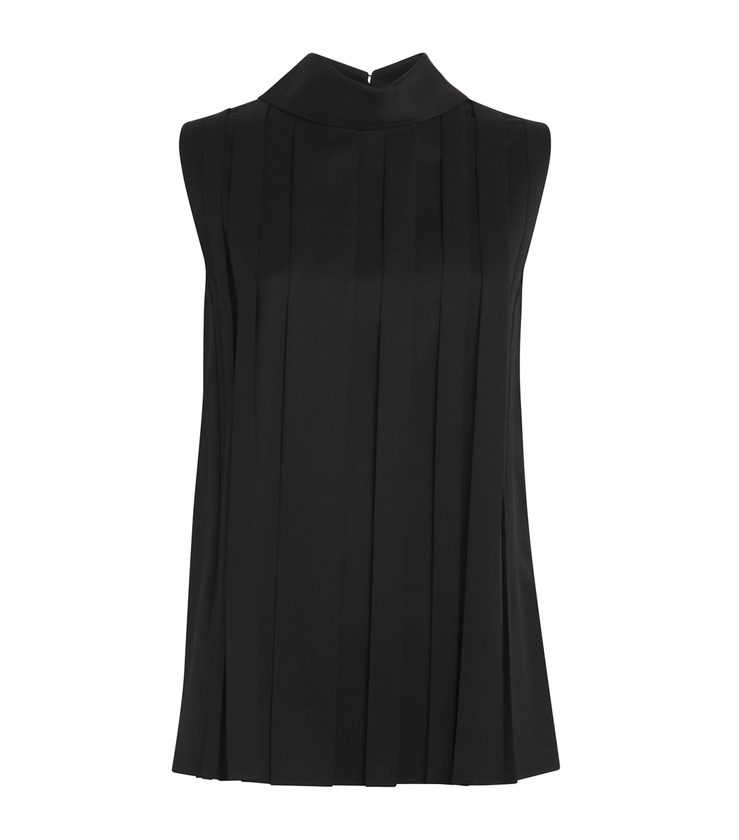 Joseph Plisse Bergere Blouse In Black