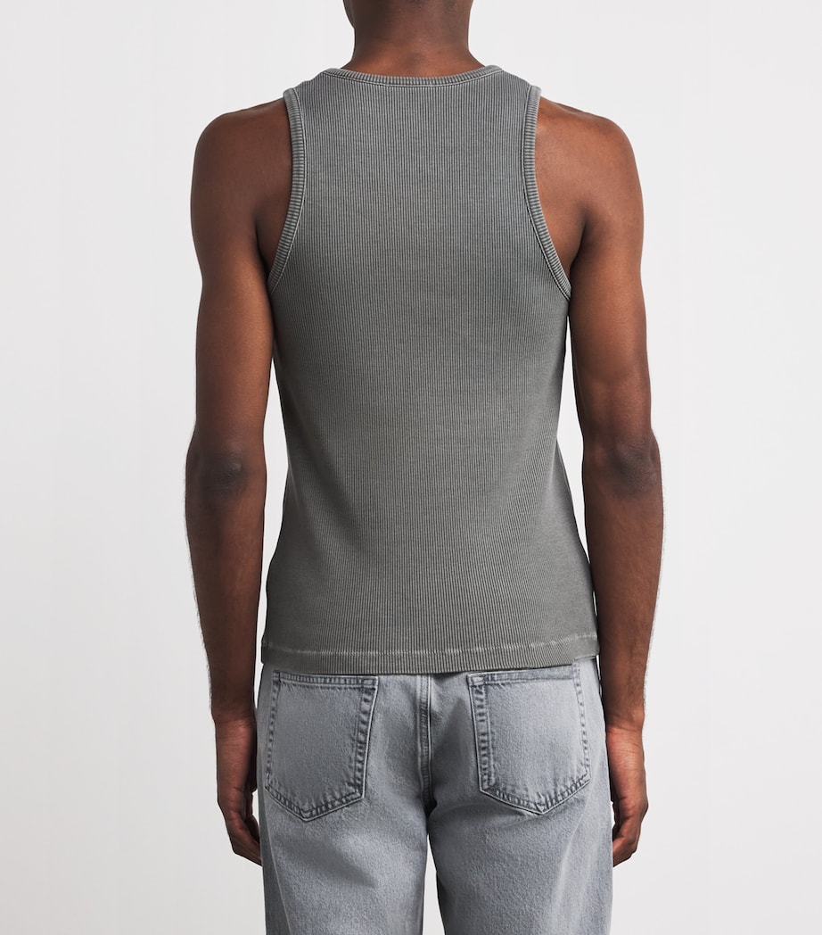 Ribbed Viggo Tank Top PEWTER WASH MID GREY Image 4
