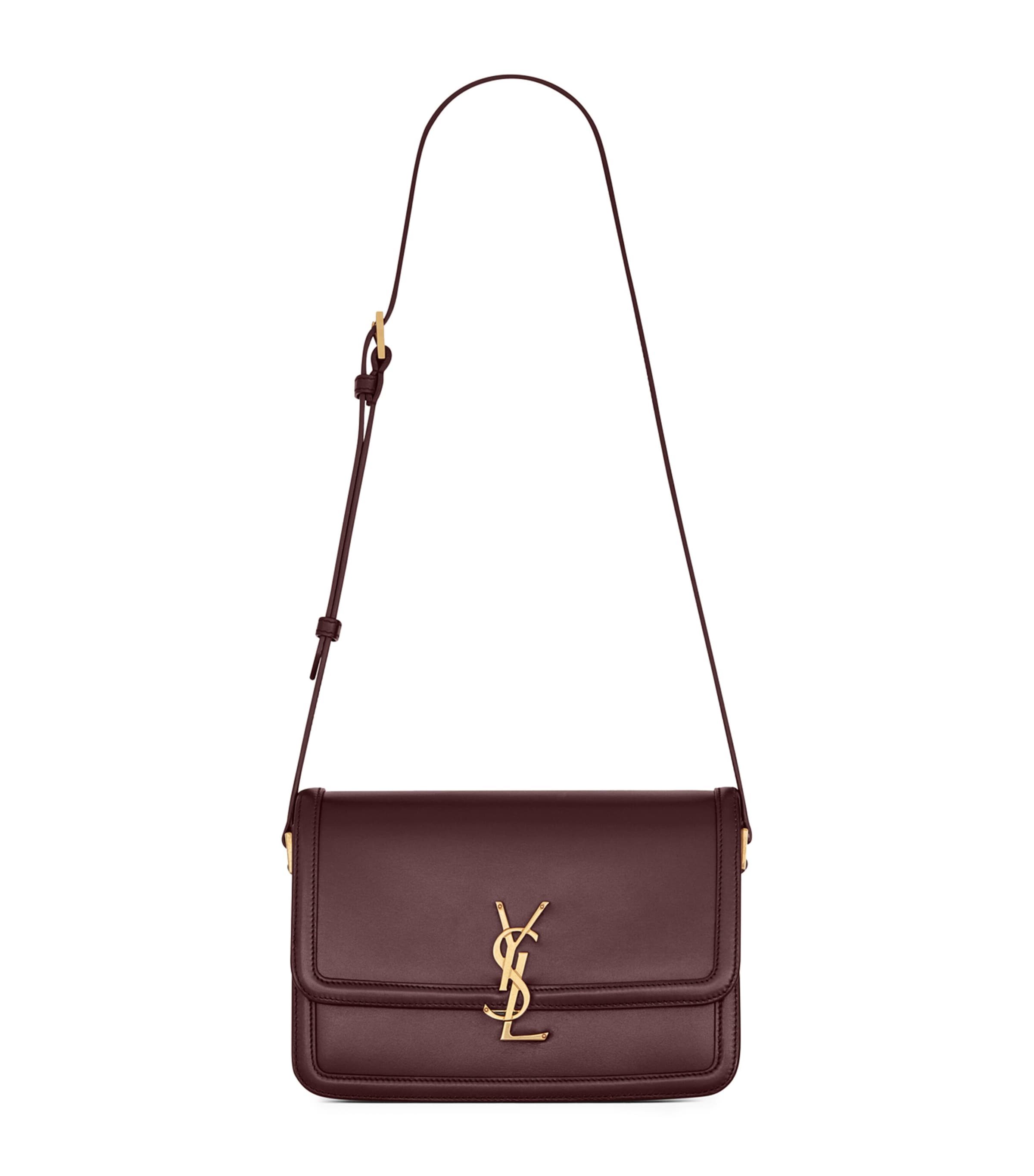 Saint Laurent Medium Solferino Satchel In Burgundy