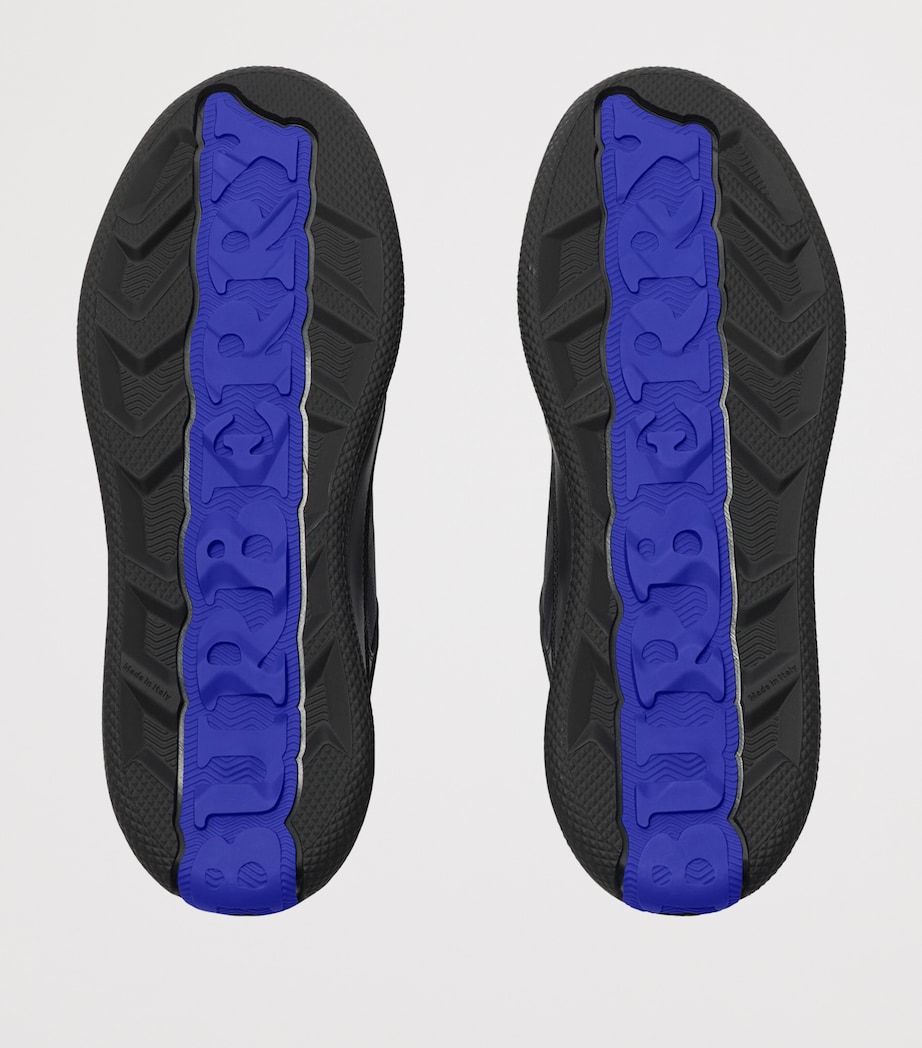 Leather Check Terrace Sneakers BLACK/STORM BLUE CHE Image 5