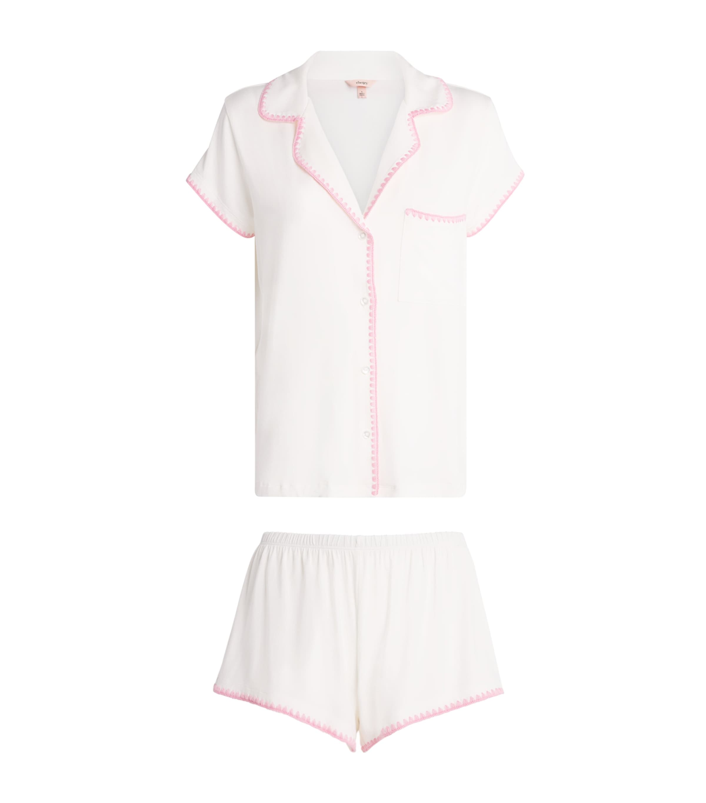 Valentines Day Camisole Frida Pyjama Set IVORY/PINK NECT Image 1