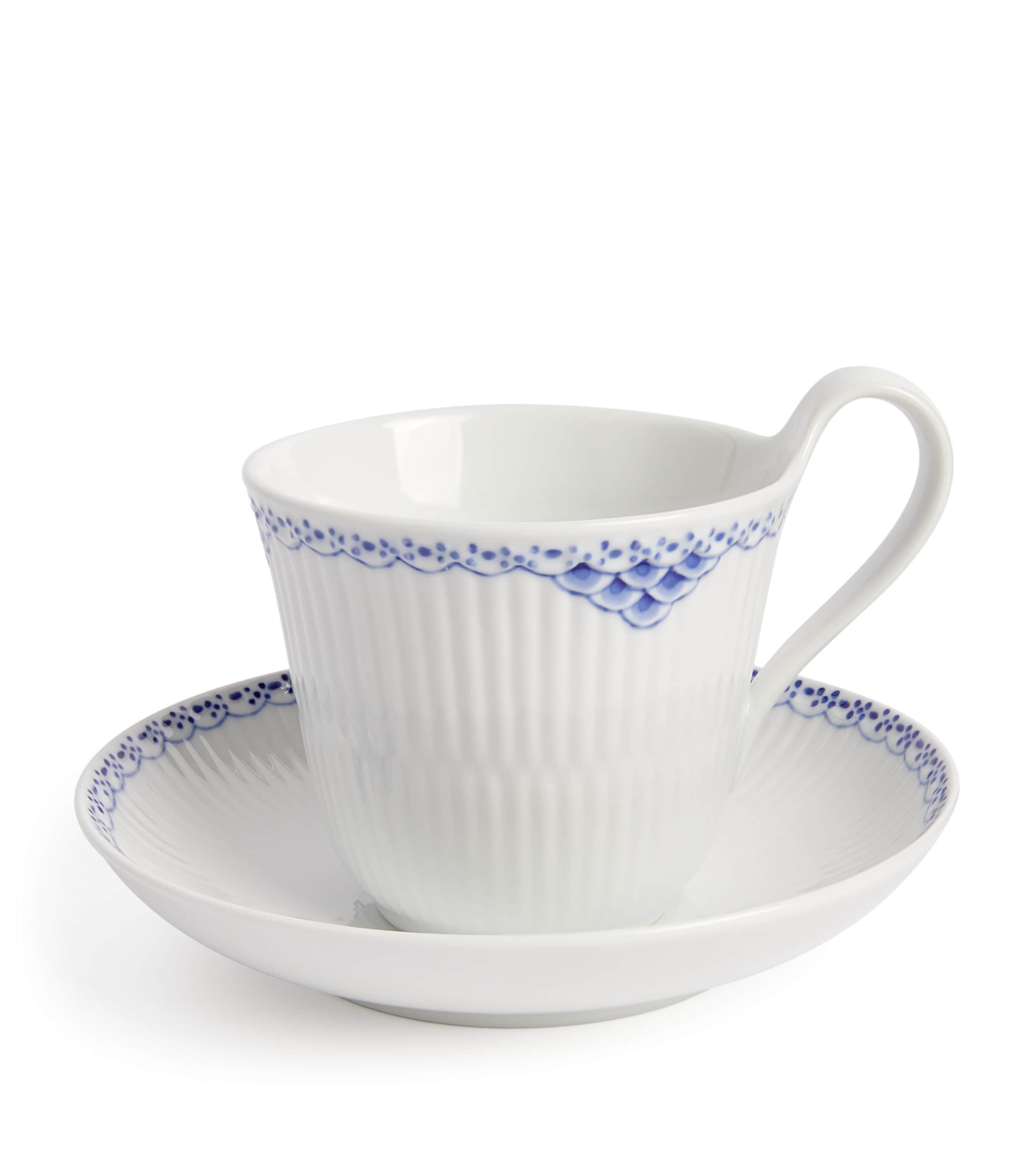 Royal Copenhagen Princess Teacup And Saucer In Blue