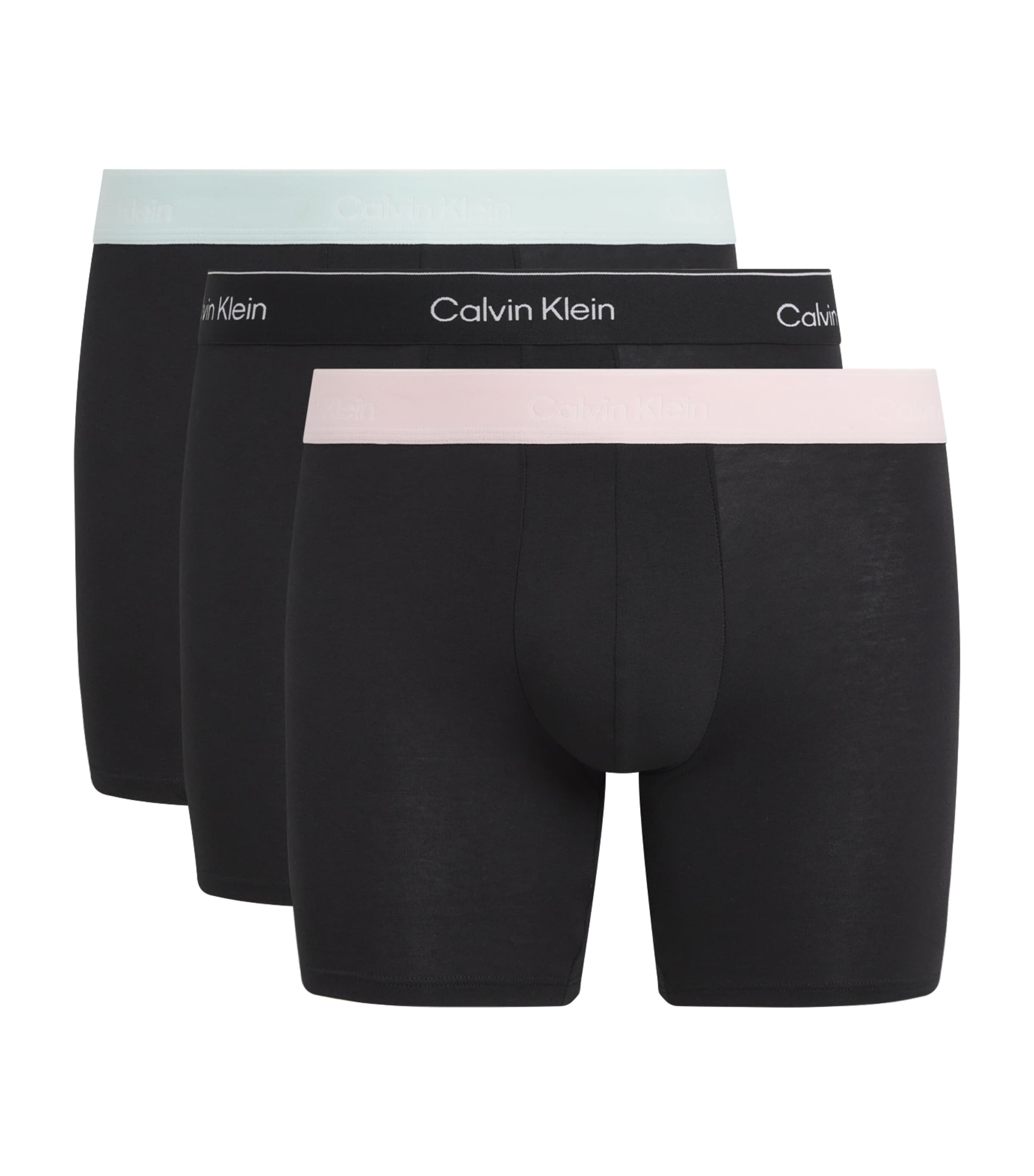 Calvin Klein Mens Cotton Stretch Icon Boxer Briefs (Pack of 3) Multi Image 1