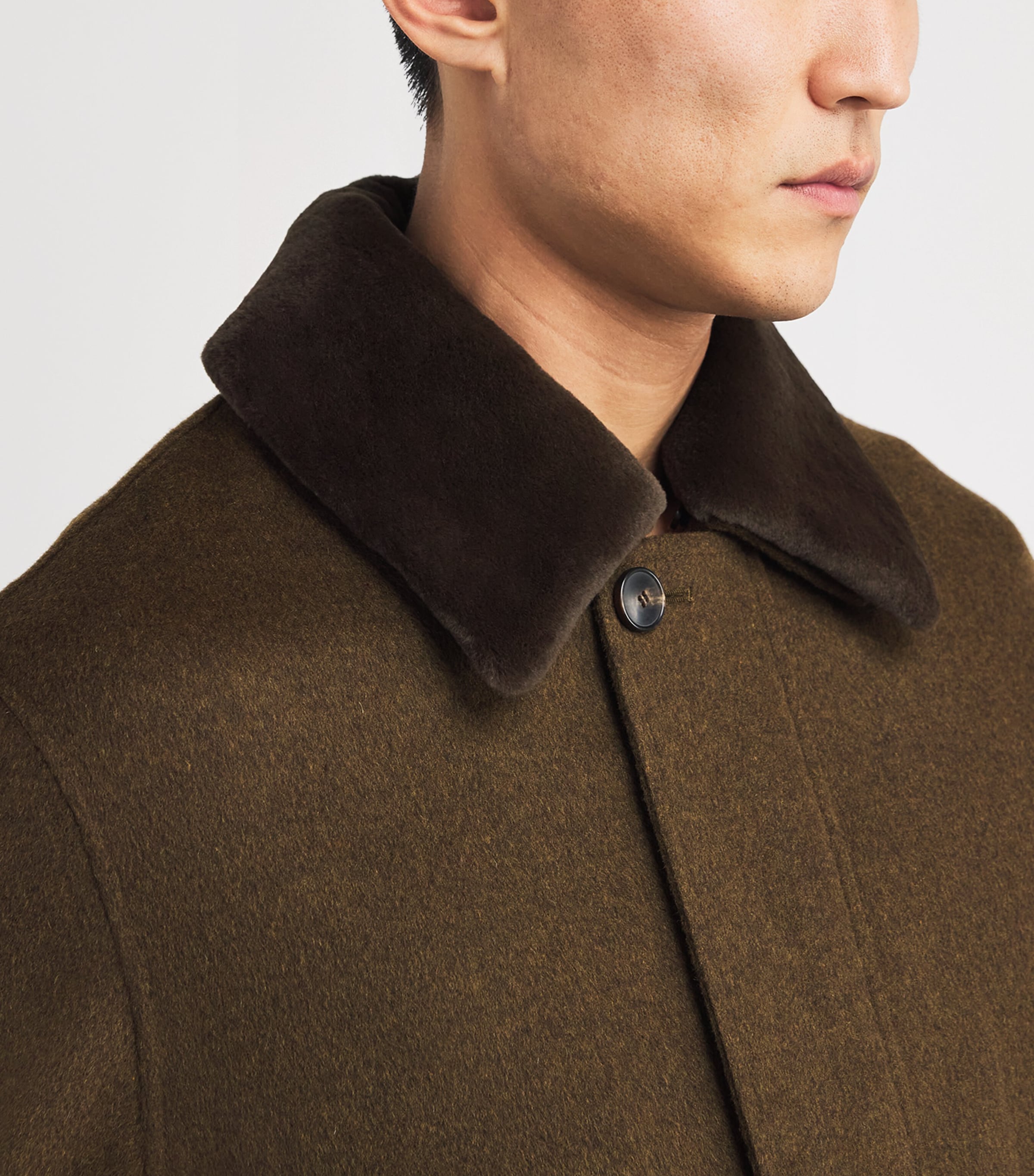 Wool-Cashmere Mink-Collar Jacket B3197 JAISAL Image 6