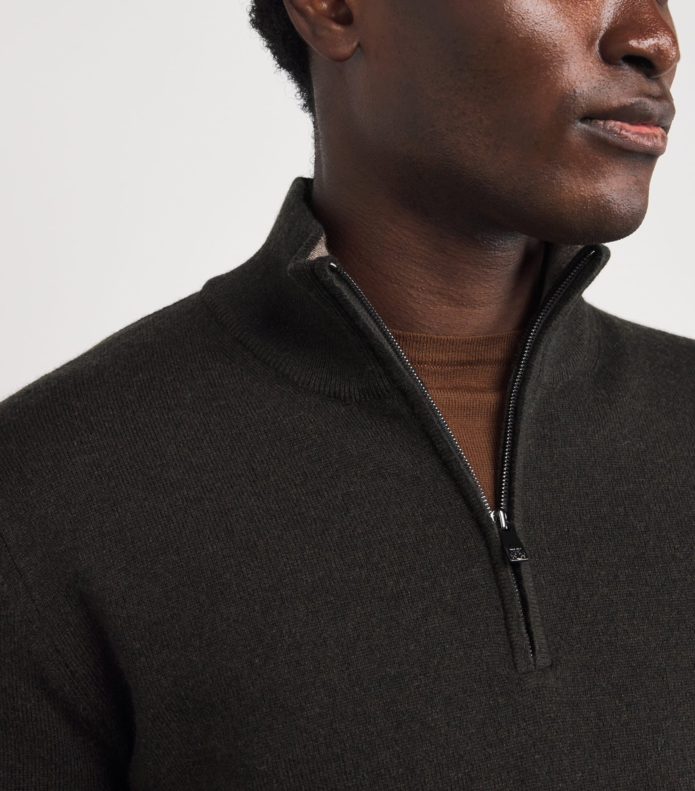 Virgin Wool-Cashmere Sweater 042 BROWN Image 6