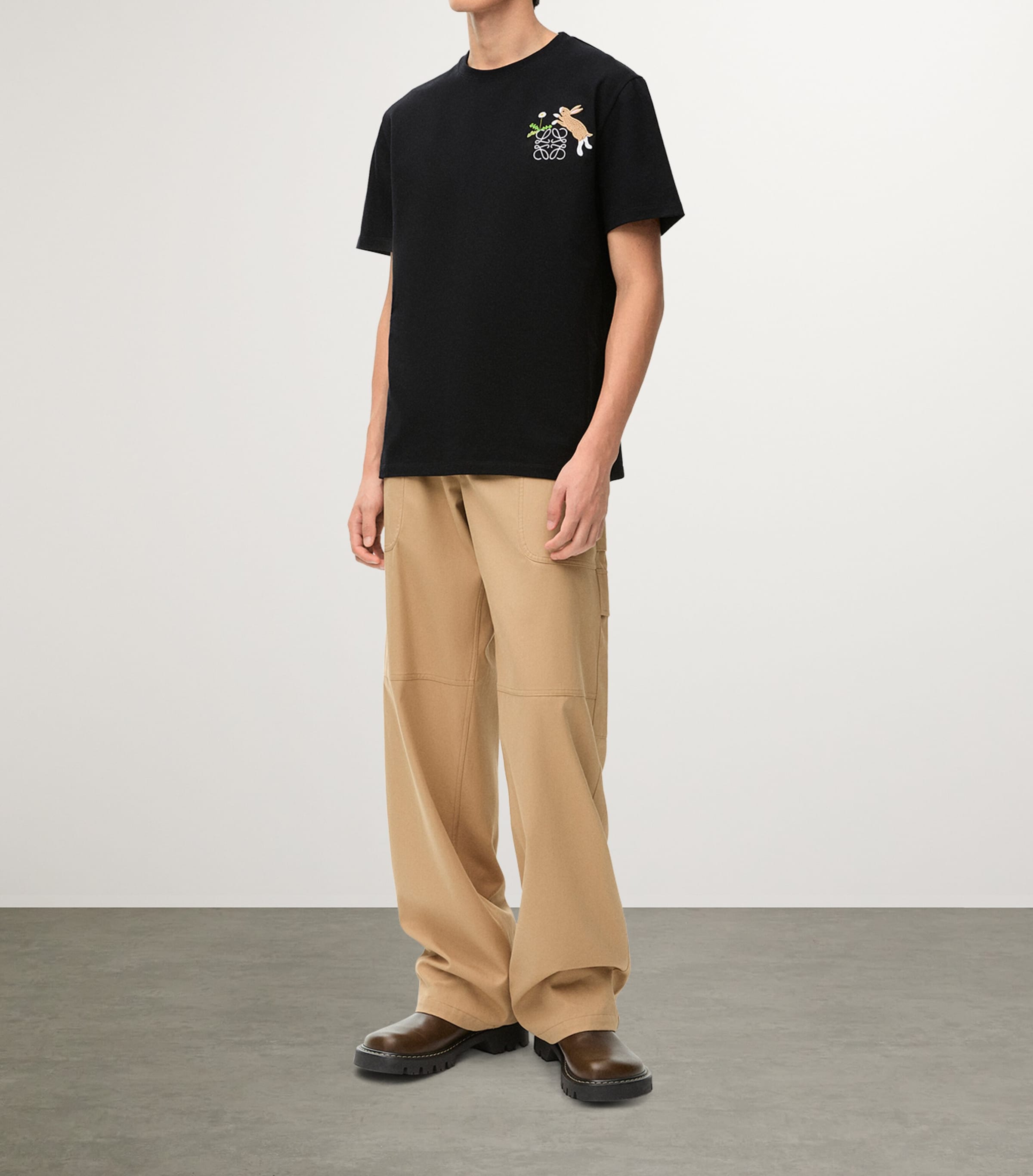 注目コラボ【LOEWE】x スナ・フジタ バニー コットン Tシャツ Shop Loewe - Suna Fujita x LOEWE Rabbit Relaxed-Fit T-Shirt