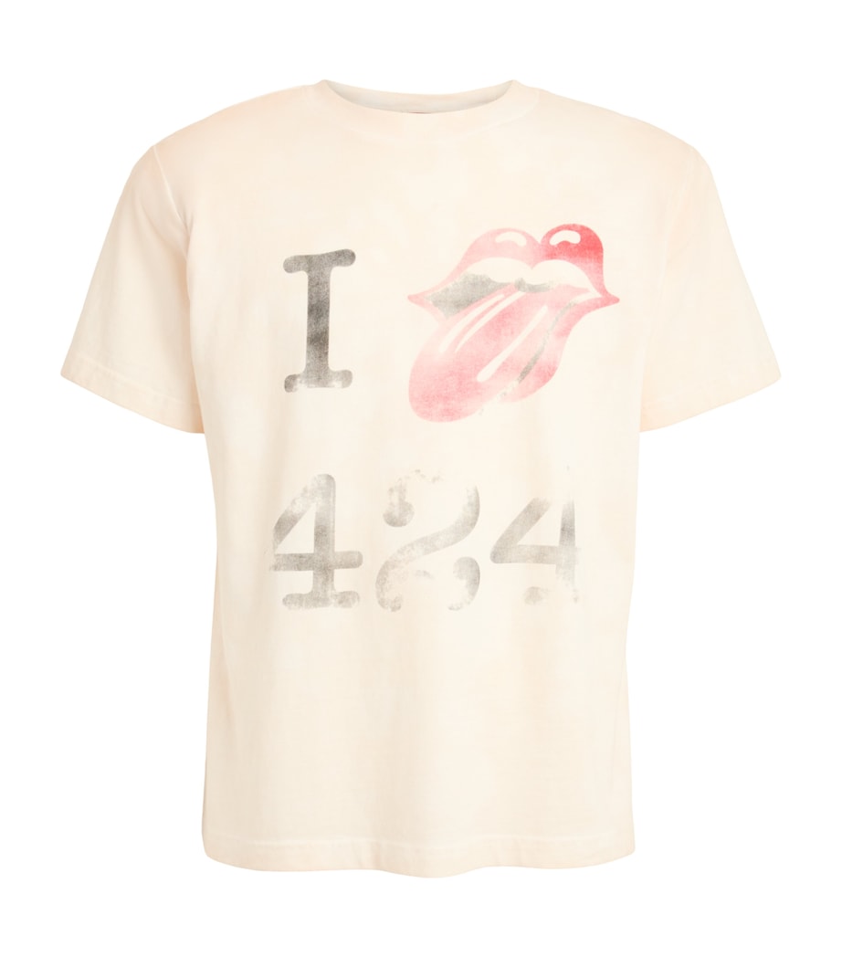 424 Mens Cotton I Love 424 T-Shirt Salt Wht Image 1