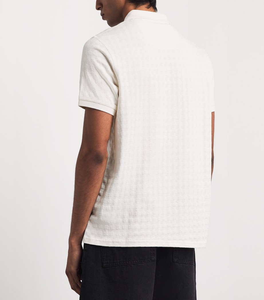 Barbour Mens Faversham Polo Shirt Whisper White Image 5